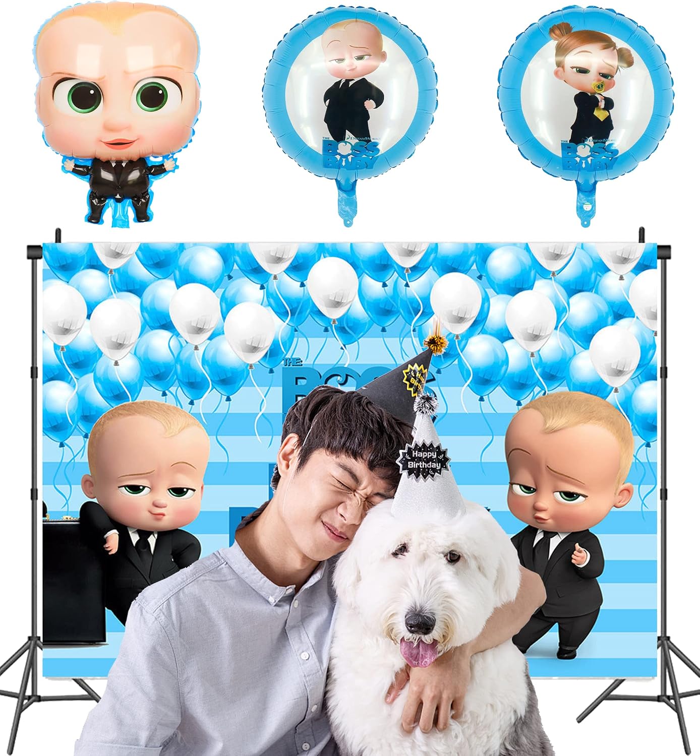 baby boss spielzeug Boss Baby Geburtstag Deko: Junge Party Deko mit Luftballons und