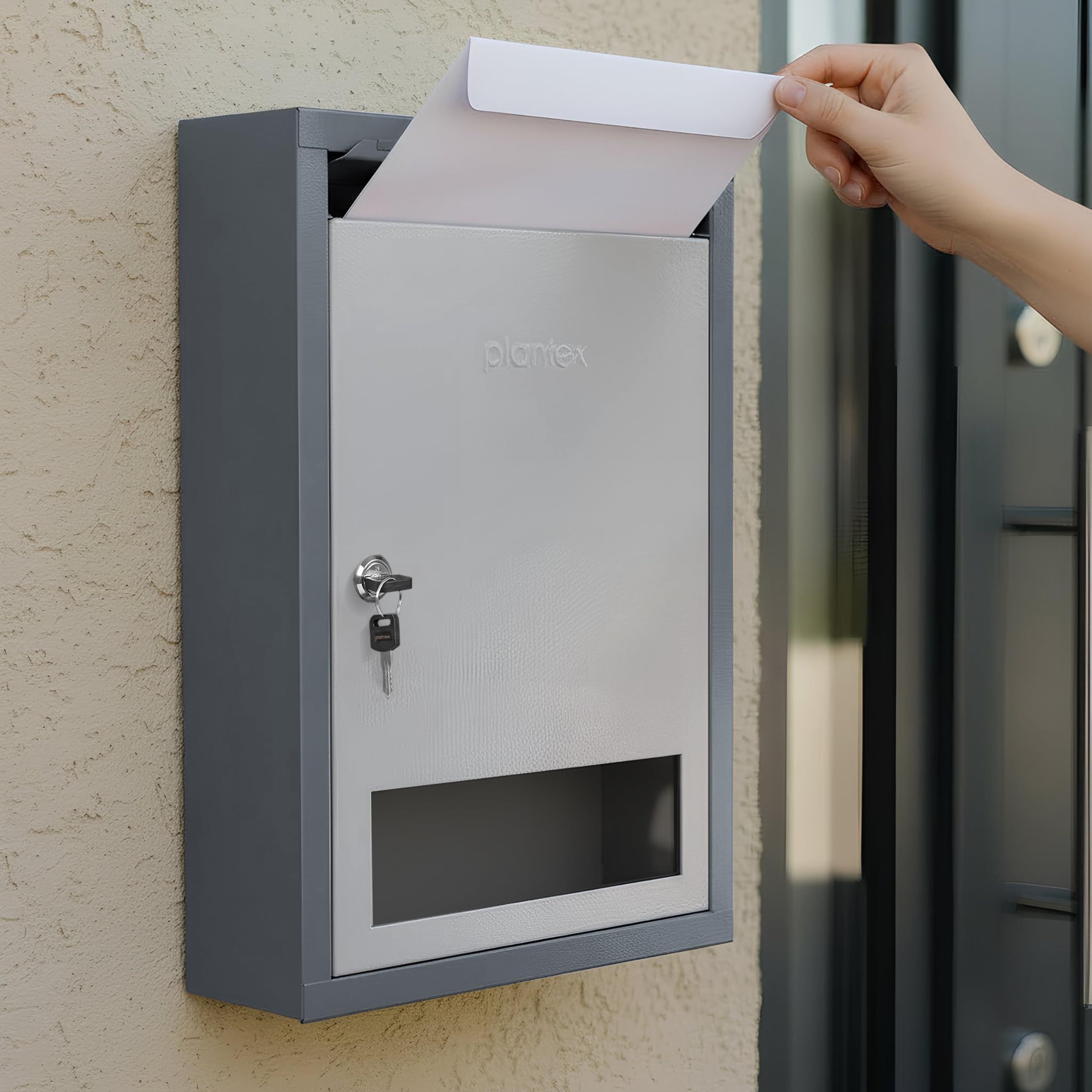 Plantex Letter Box - Lockable Mail Organizer -10