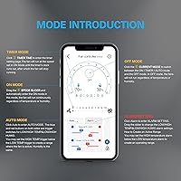 Vista 5 de iPower Ventilador inteligente de conducto en línea de 4 pulgadas con control de temperatura de humedad a través de la aplicación Bluetooth y WiFi