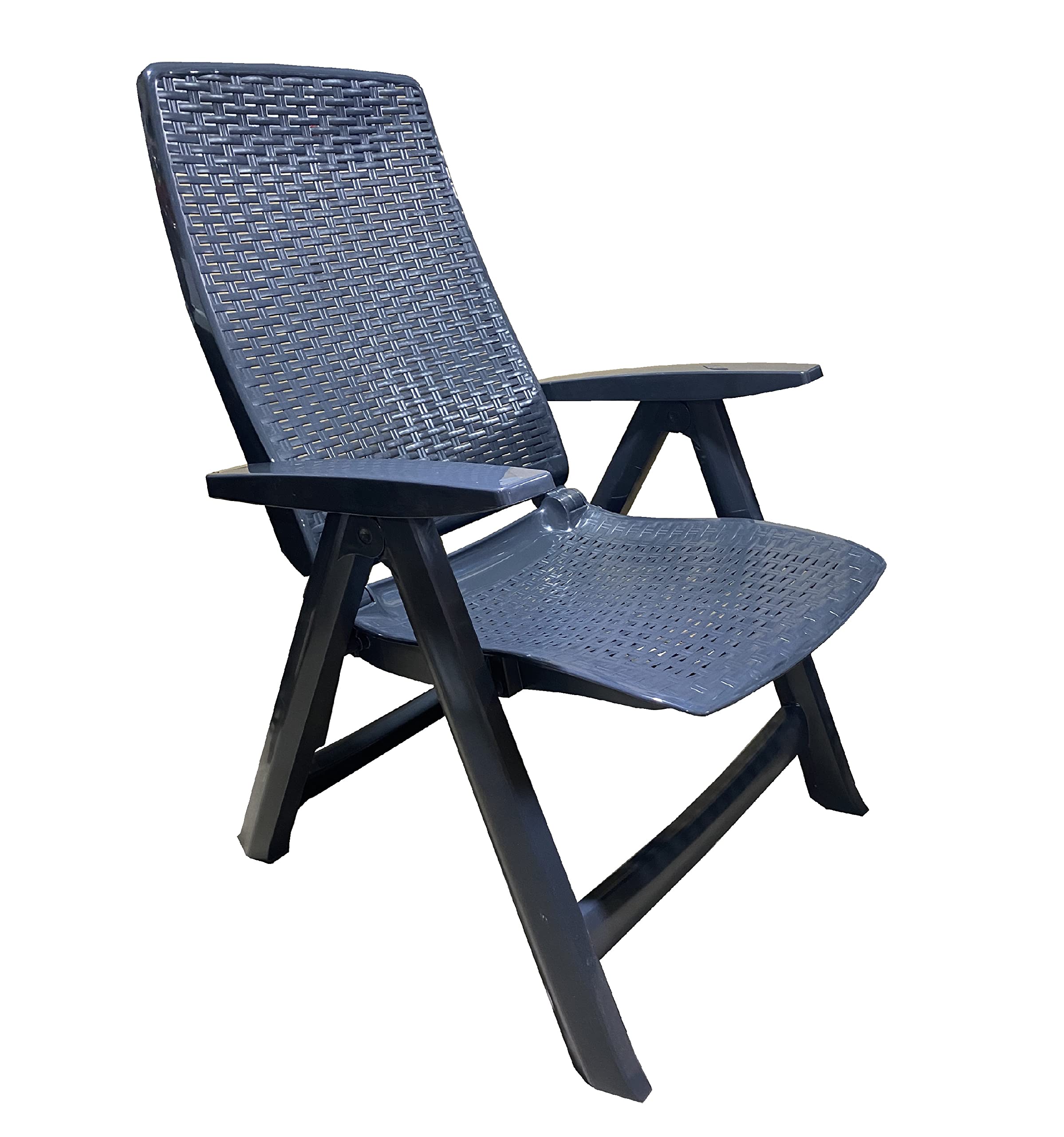 FERRETERIA LEPANTO Silla Plegable Multi-Posiciones, Muy Ligera y Resistente, Ideal para Jardín, Piscina o Terraza (Antracita)