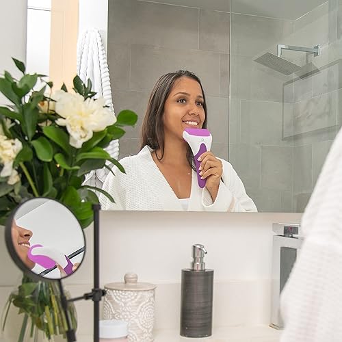 Miniatura 8 de PUR Botanicals Rodillo de hielo para cara regalos para mujer rodillo masajeador facial para hinchazón ocular y alivio del dolor de migraña morado