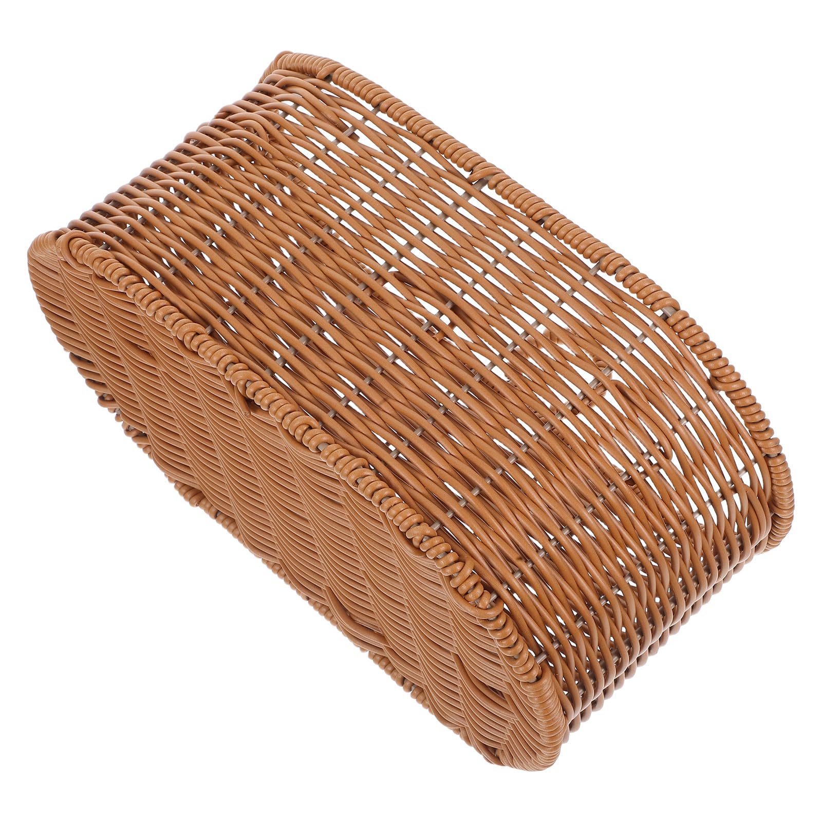Cesta colgante de pared marrón de diseño tejido para jengibre
