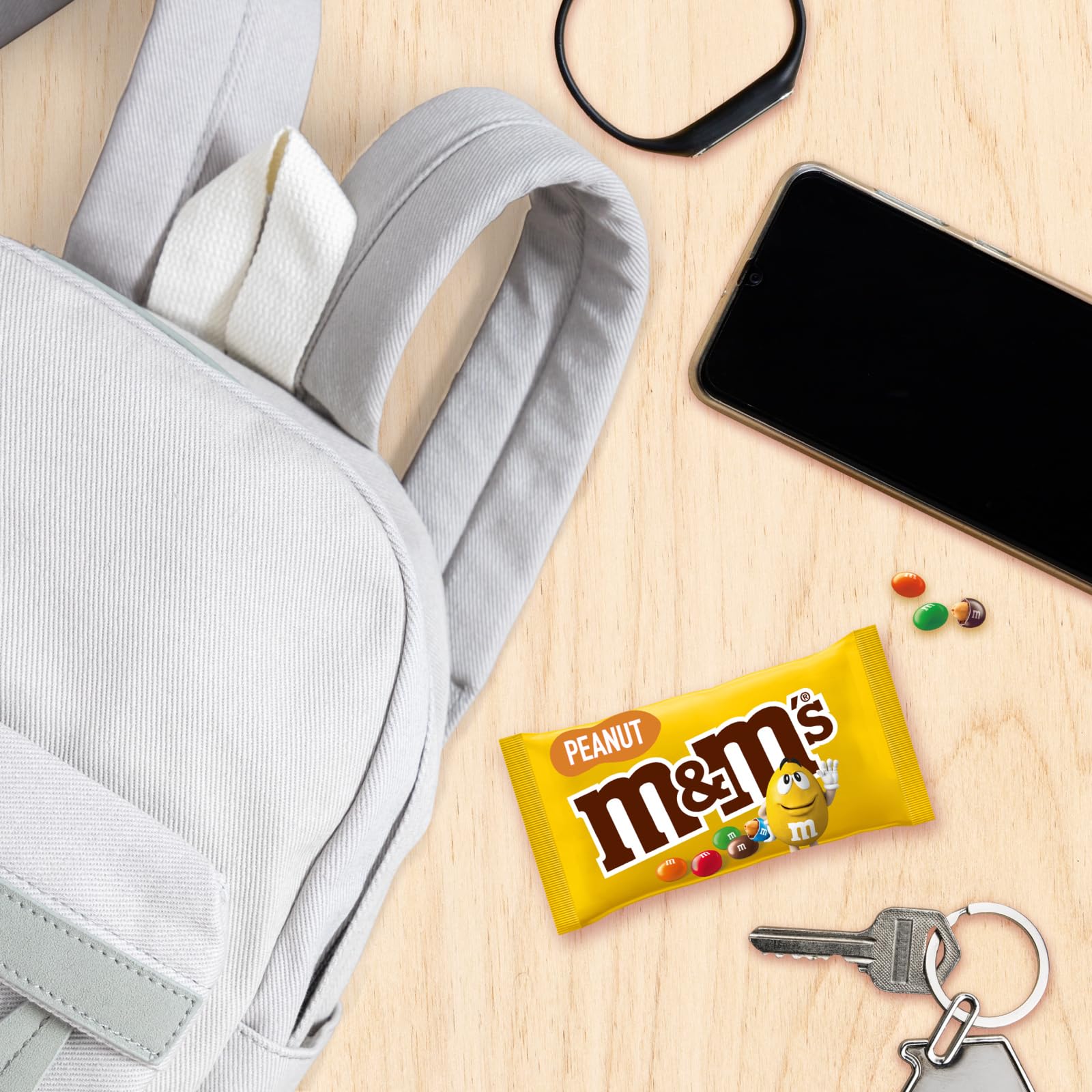 M&Ms Crispy & Peanut – Coffret, Chocolat au Lait - Idéal Cadeau et Snacks - 24x36g Crispy + 36x45g Peanut (60 Sachets au total)