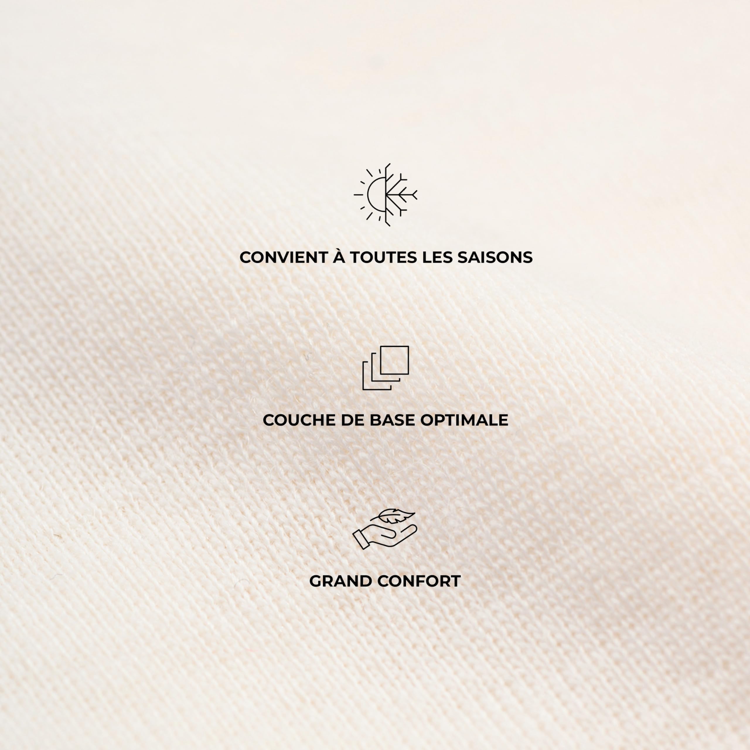 DILLING Tricot de Peau à Manches Longues, en Laine mérinos, pour Femme Naturel