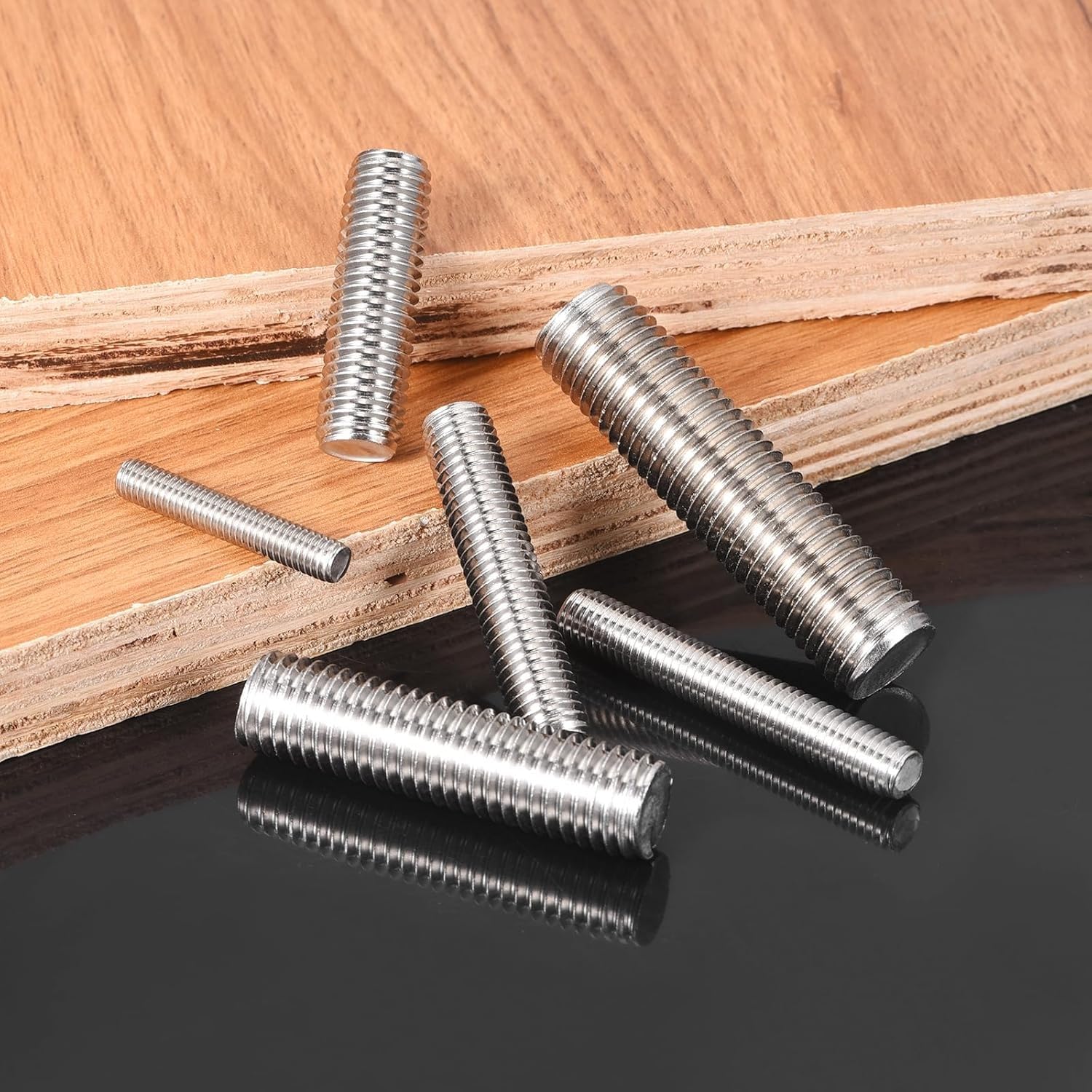 varilla completamente roscada, 316 M8 mano derecha toda la longitud del tornillo de rosca 20-500Mm for fijación ensamblaje muebles(M8x150mm (2pcs))