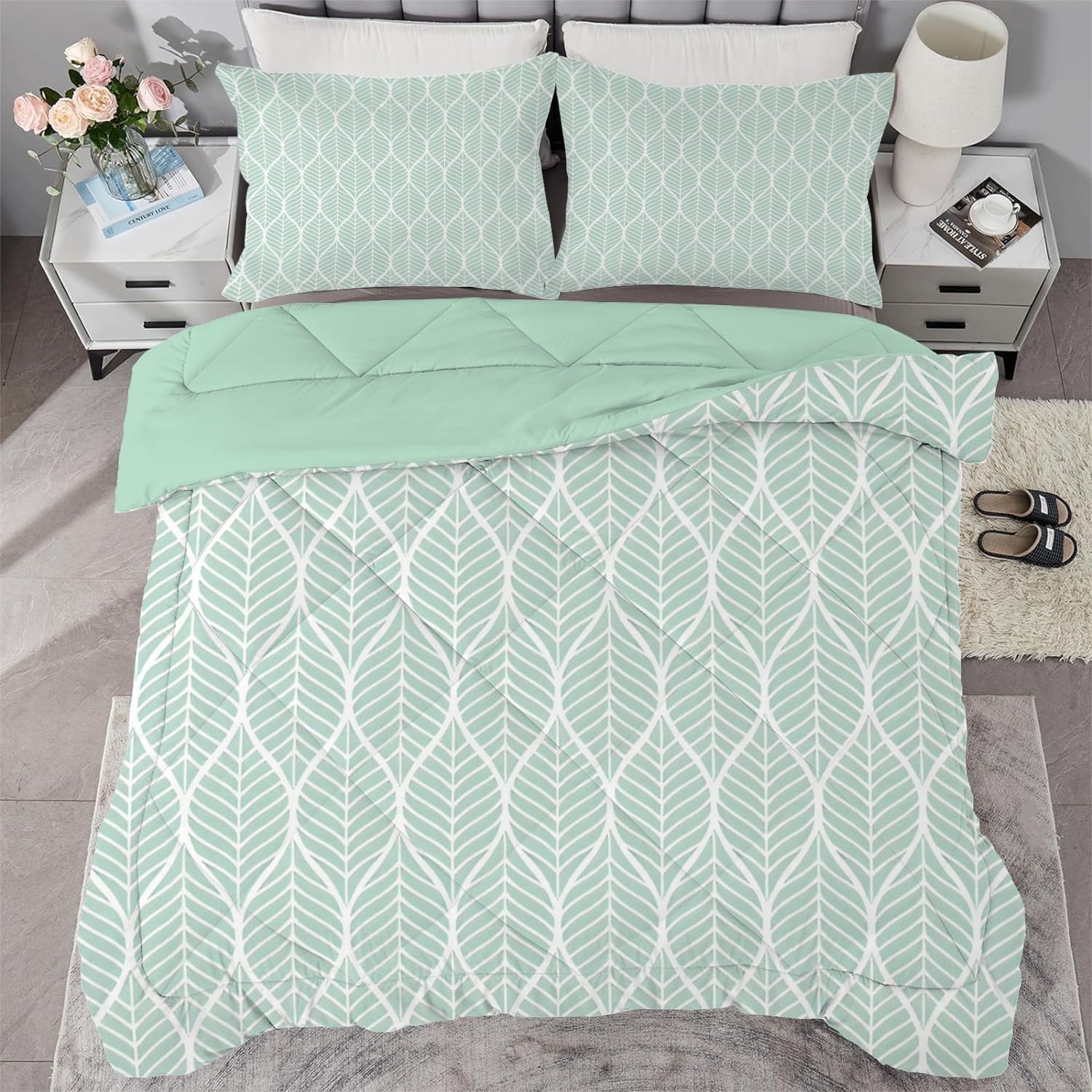 Dekbed 2 in 1 - Wasbaar dekbed zonder overtrek - 200x200 - blauw