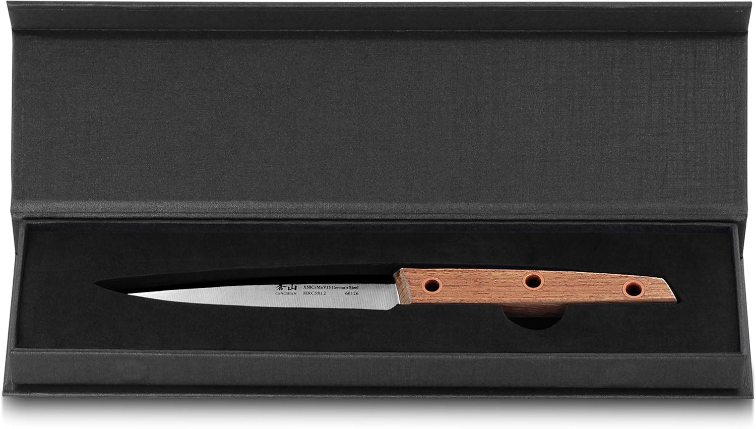 Cangshan W Series 60126 German Steel Serrated Utility Knife, 5-Inch