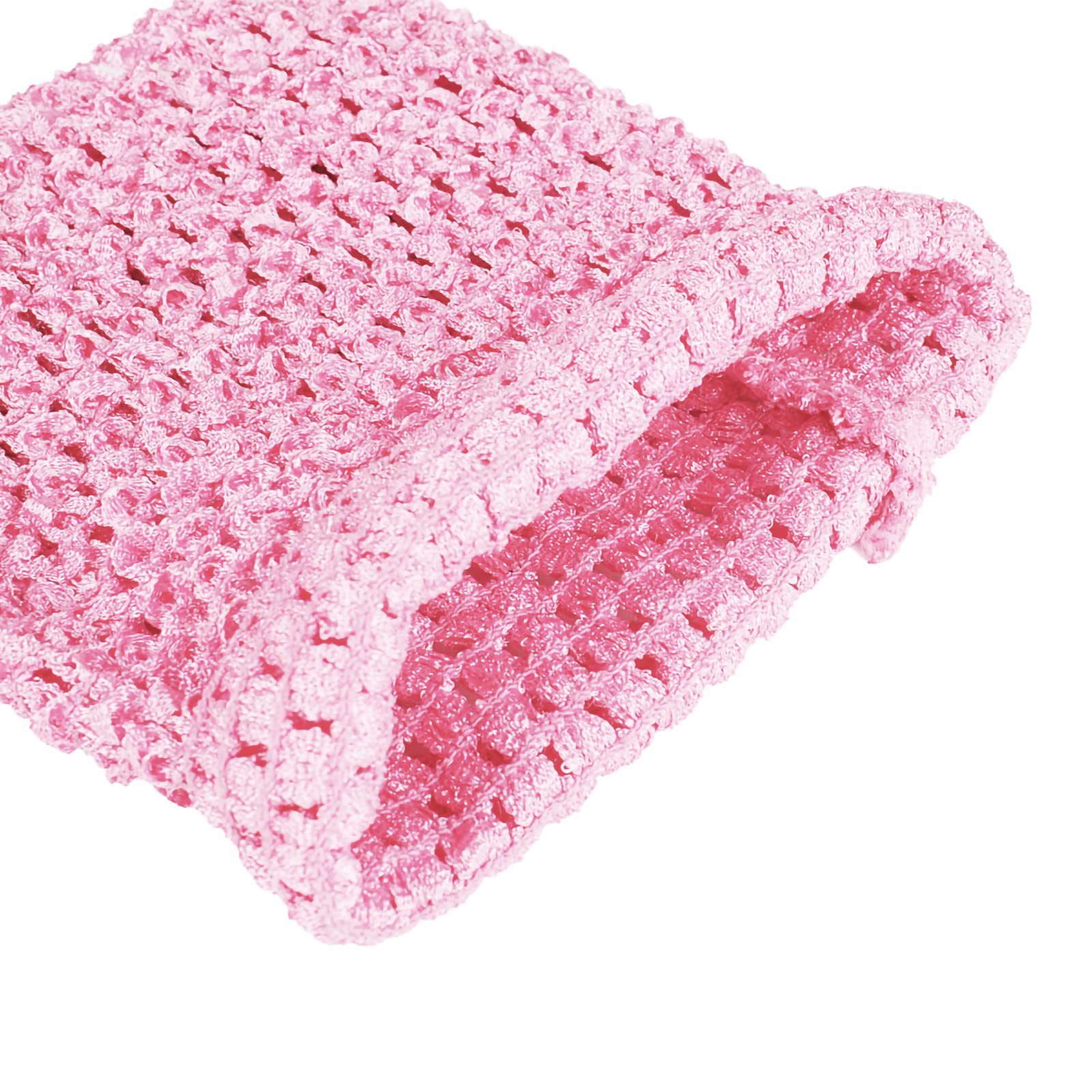 Andux 12 Inch Assorted Colors Baby Girl Crochet Tutu Tube Tops Chest Wrap Wide Crochet Headbands ETMX-01 (White+Light Pink;2 PCS;12inch) - Image 3