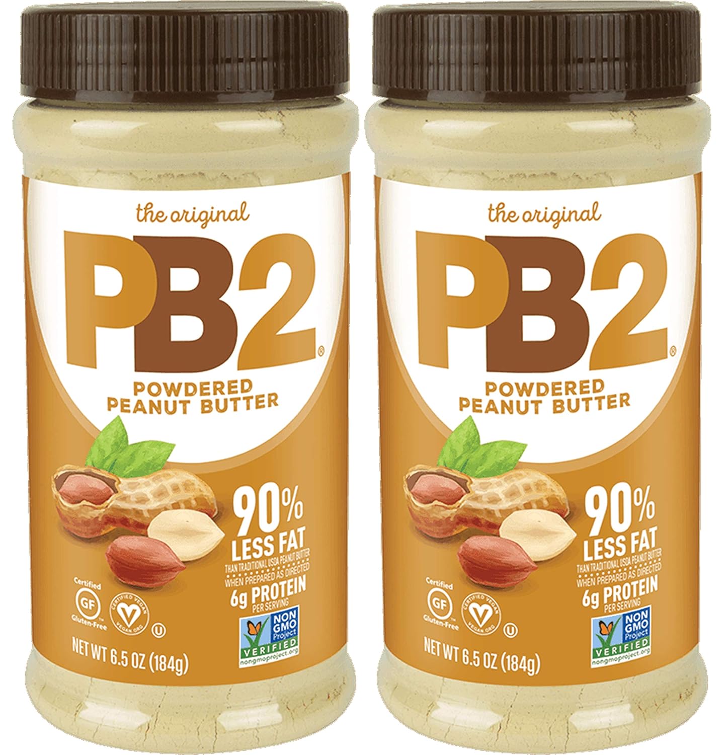 PB2 Powdered Peanut Butter Original Bundle, 16 oz (6 pack)