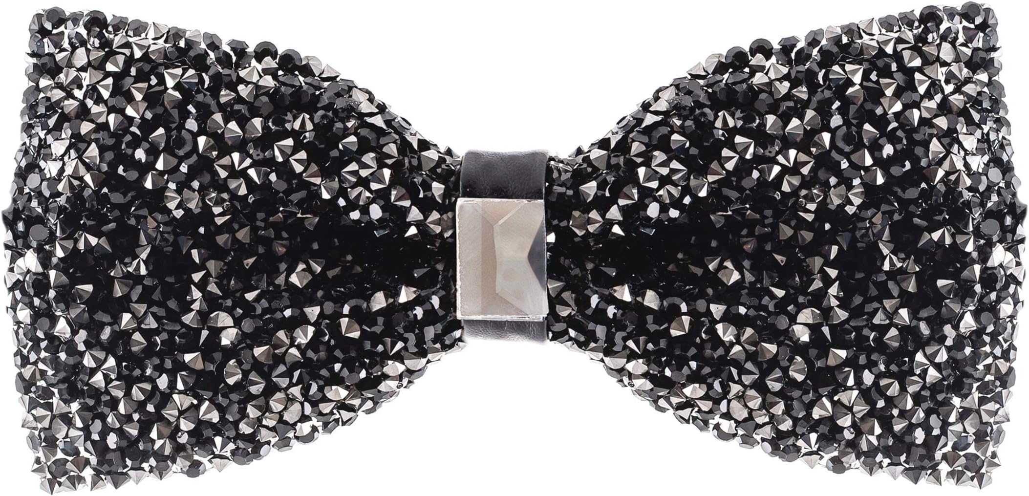Rhinestone Bow Ties for Men and Boys - Pre Tied Sequins Diamond Bow Ties - Adjustable Length - Suitable for Party, Banquet, Wedding - One Size