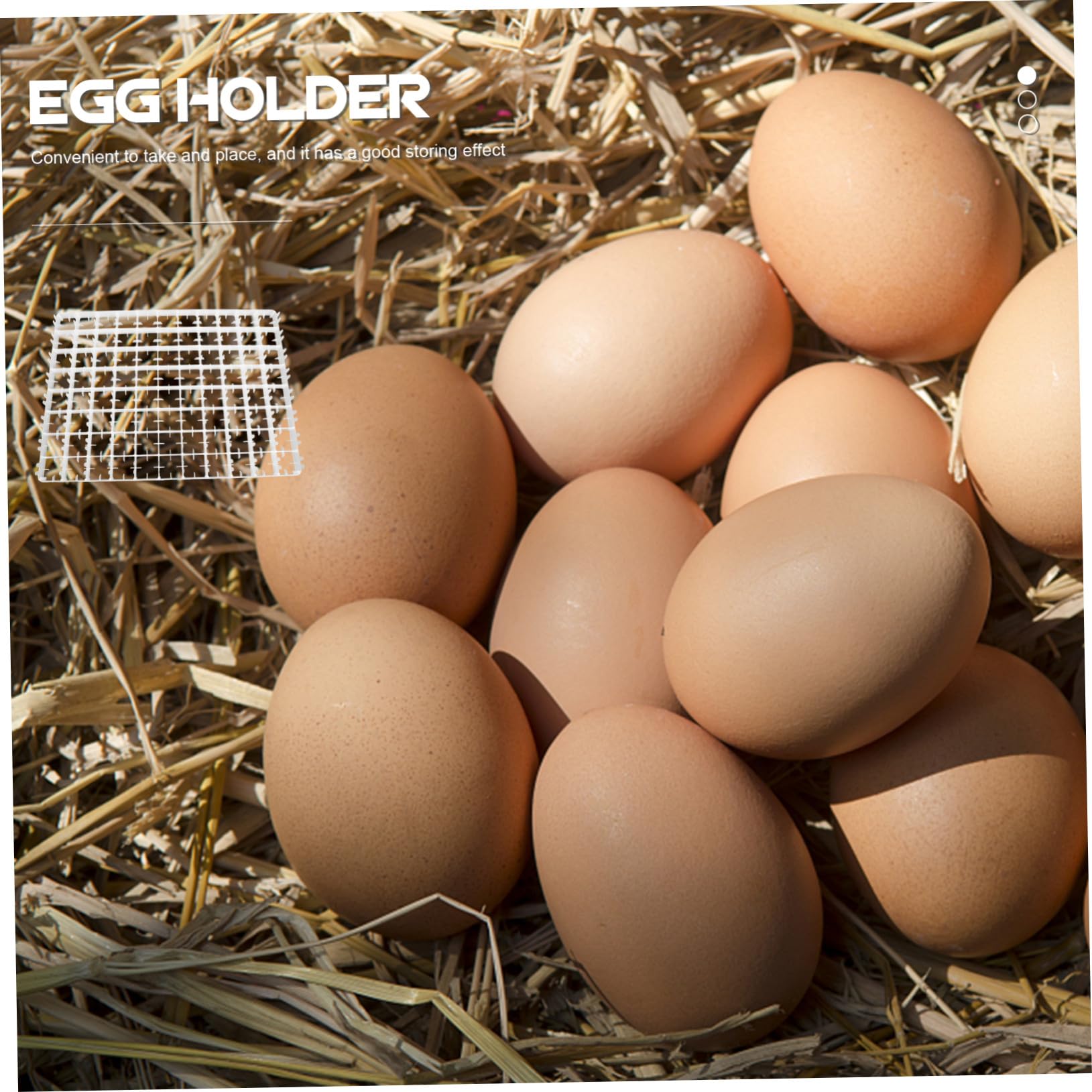 jojofuny Incubadora Resistente Plástico 88 Huevos de Bandeja para Compartimentos de Protector Almacenamiento Seguro Hogar