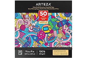 ARTEZA Coloring Book for Adults: The Perfect Escape into the World of Creativity