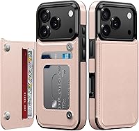 Vista 27 de LETO para iPhone 15 Pro Funda tipo cartera - Tapa tipo folio con patada - Diseños de moda - Tarjetero - Funda protectora para mujeres y niñas - 6.1