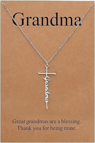 Lcherry Faith Cross Pendant Necklace for Women Religious Christian Jewelry Mother s Day Gifts for Women