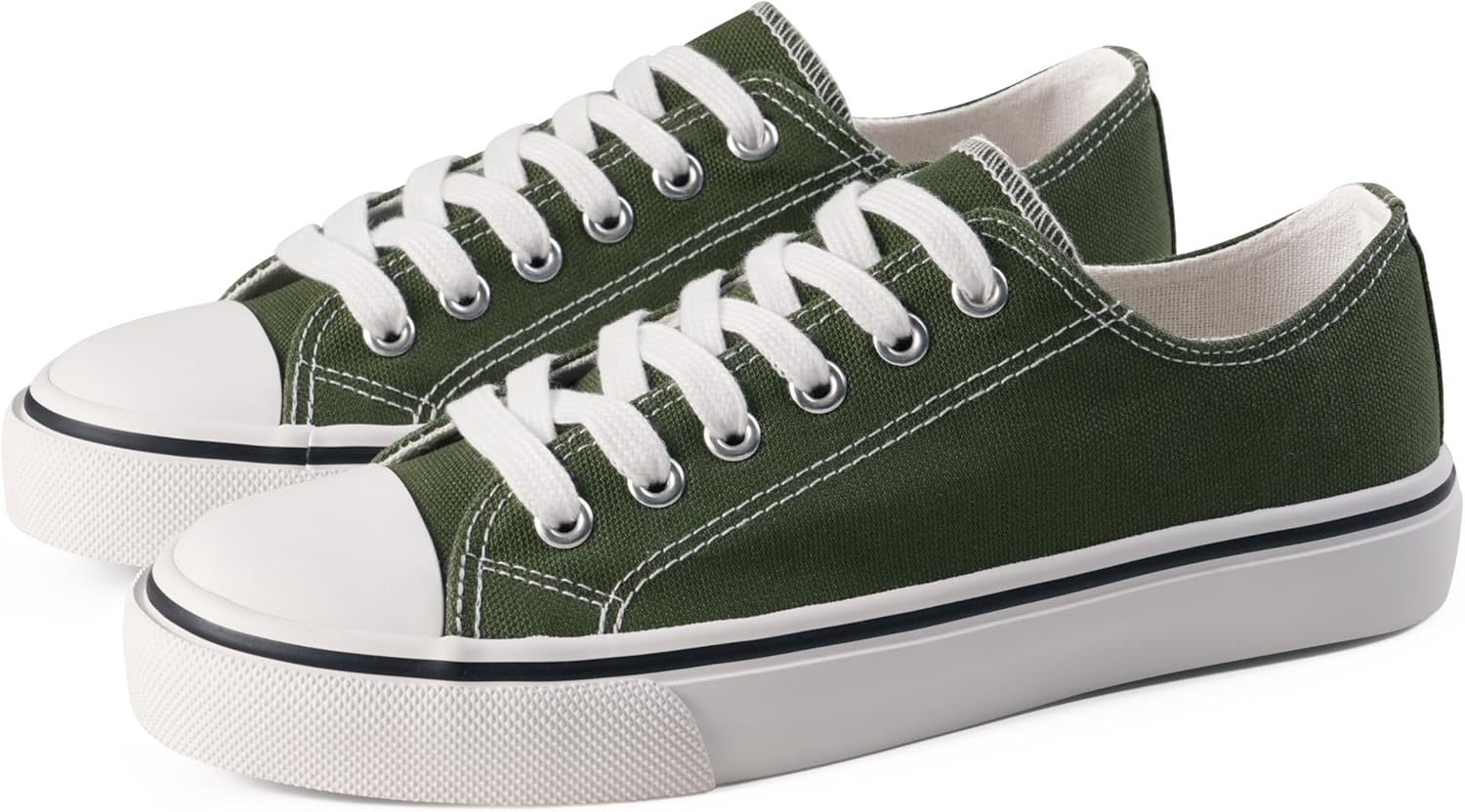 ANTLULU Womens Casual Sneakers - Low Top Canvas Comfort