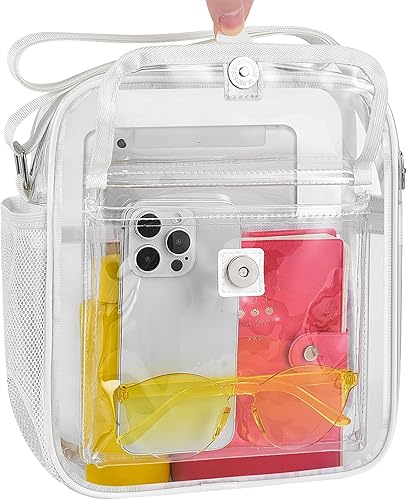 Miniatura 8 de SPODEARS Bolsa transparente aprobada para estadios, bolsa transparente para conciertos, festivales, deportes, eventos, eventos