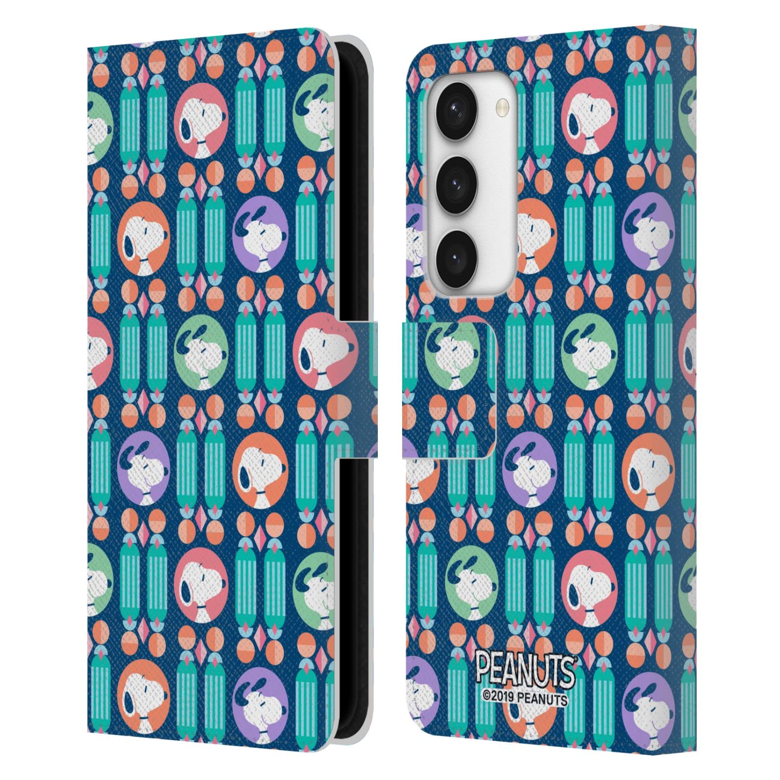 Funda de cuero Peanuts Snoopy para Samsung Galaxy S23 5G carcasa libro de protección 7