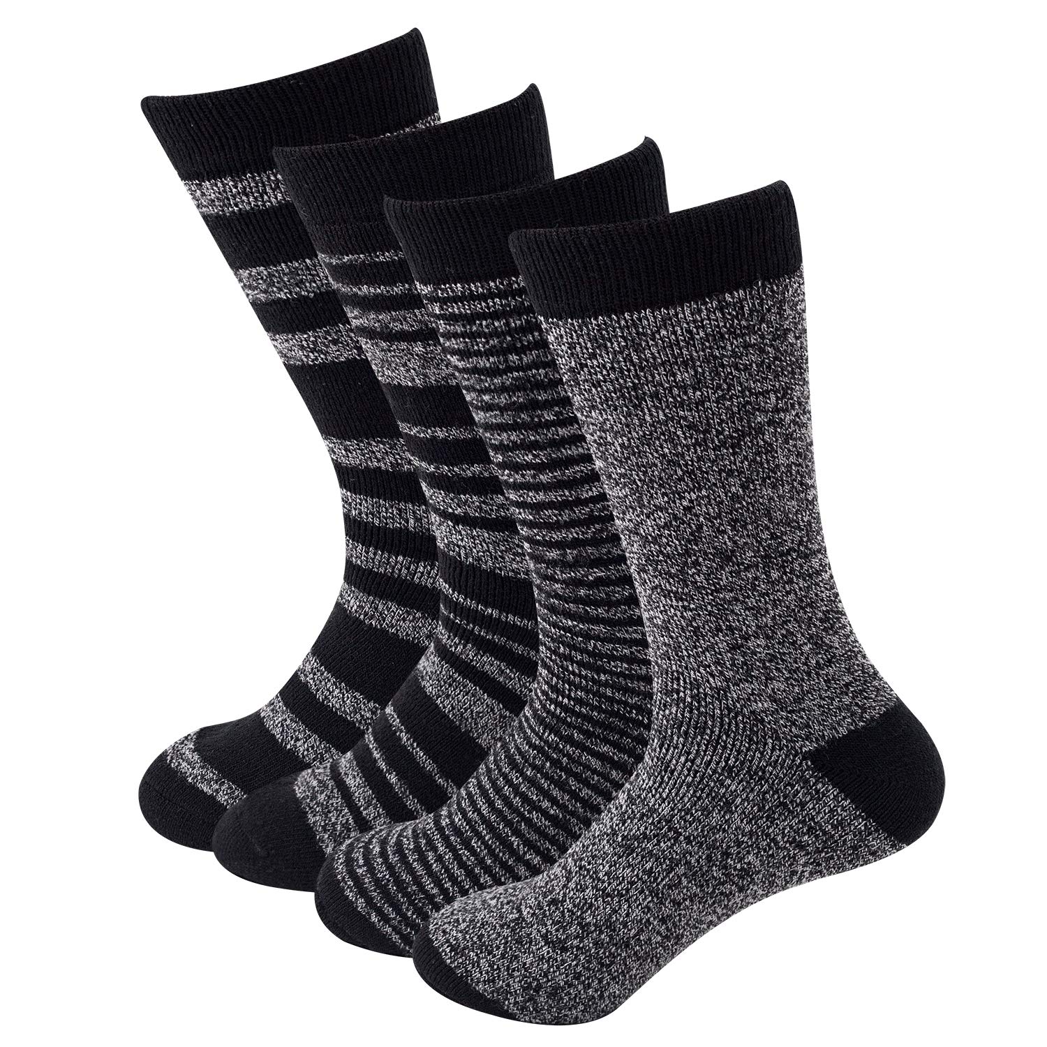 Sock Amazing Stylish Men‘s 4 Pairs Thermal Socks for Winter Extreme Cold Weather Thick Crew Boot Socks
