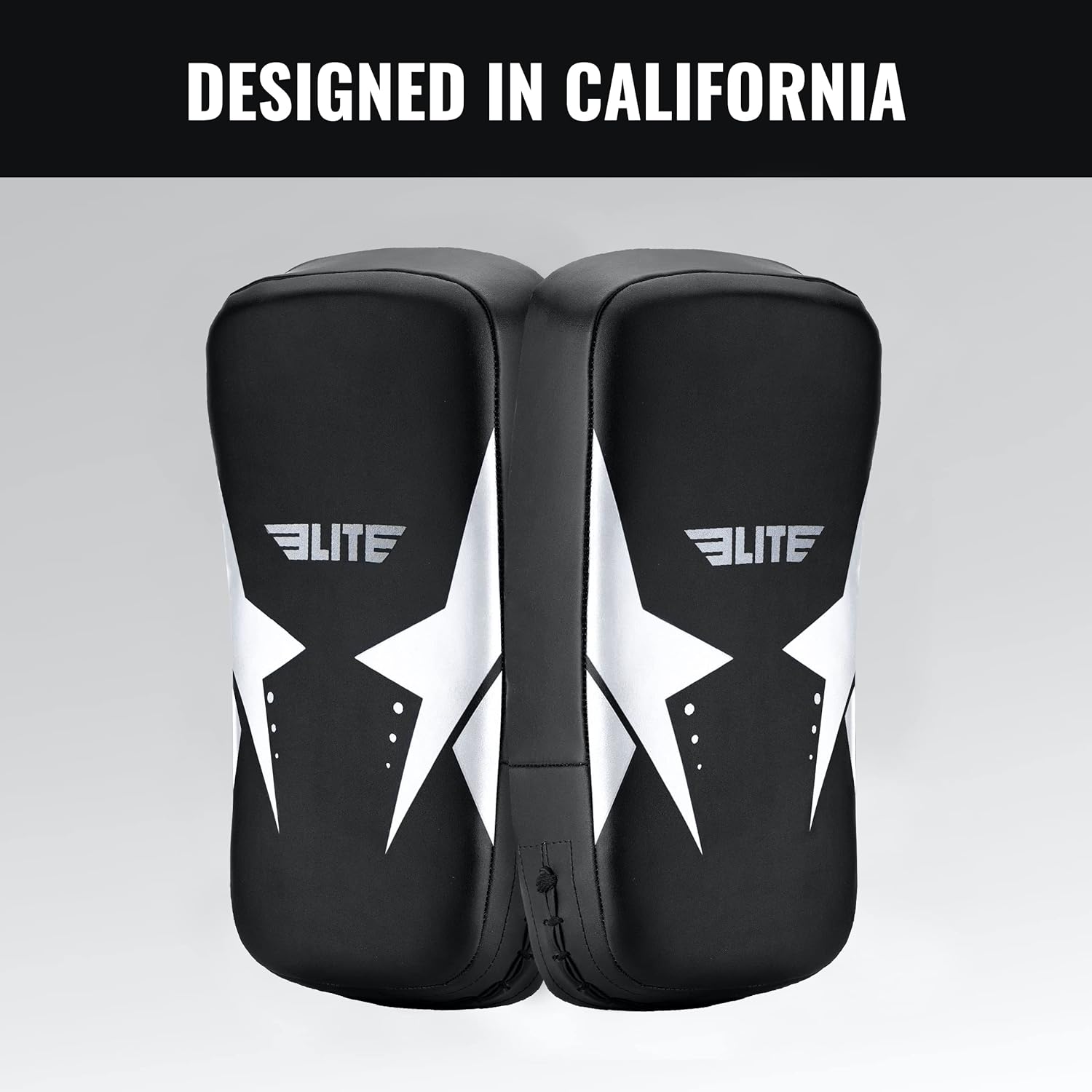 Elite Sports Muay Thai Kickboxing Pads MMA Knee and Elbow Target Kicking Strike Shield Pair for Martial Arts (White) : Sports & Outdoors