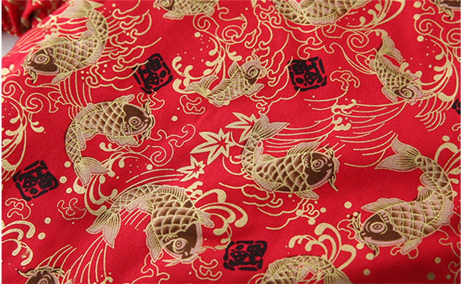 Niños pequeños Bebé Niña Niño Calendario Año Nuevo Chino Traje Tang Rojo Hanfu Camisa acolchada de manga larga Tops Invierno Cálido Polar Forrado Pantalones Conjunto Trajes Trajes De (Red, 2-3 Years)
