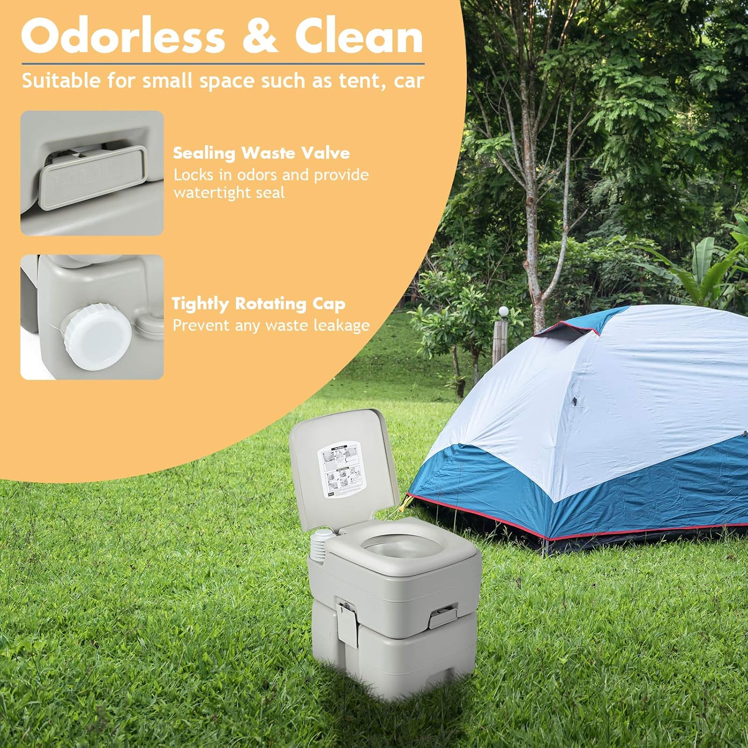 Tор Brаndѕ Safstar Portable Toilet, Outdoor Camping and Travel Toilet with Powerful Pump, 5.3 Gallon Waste Tank with Level Indicator, Ideal for Travel Boating RV Trailer Bеѕt Cуbеr Mоndау 🔥 Safstar Portable Toilet, Outdoor Camping and Travel Toilet with Powerful Pump, 5.3 Gallon Waste Tank with Level Indicator, Ideal for Travel Boating RV Trailer
