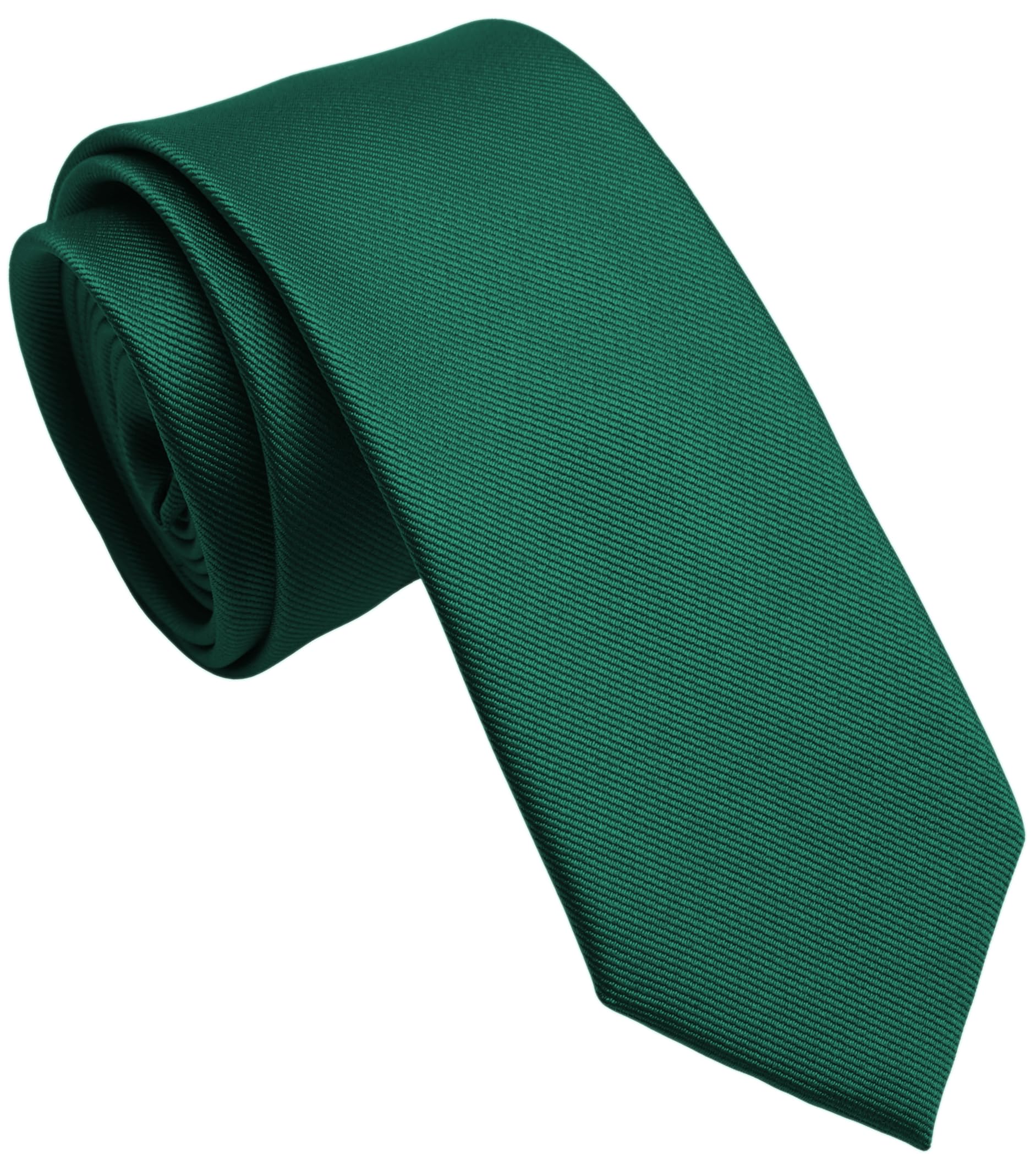 Skinny Ties for Men, 2.5-Inch Slim Neckties, Solid Color Packs
