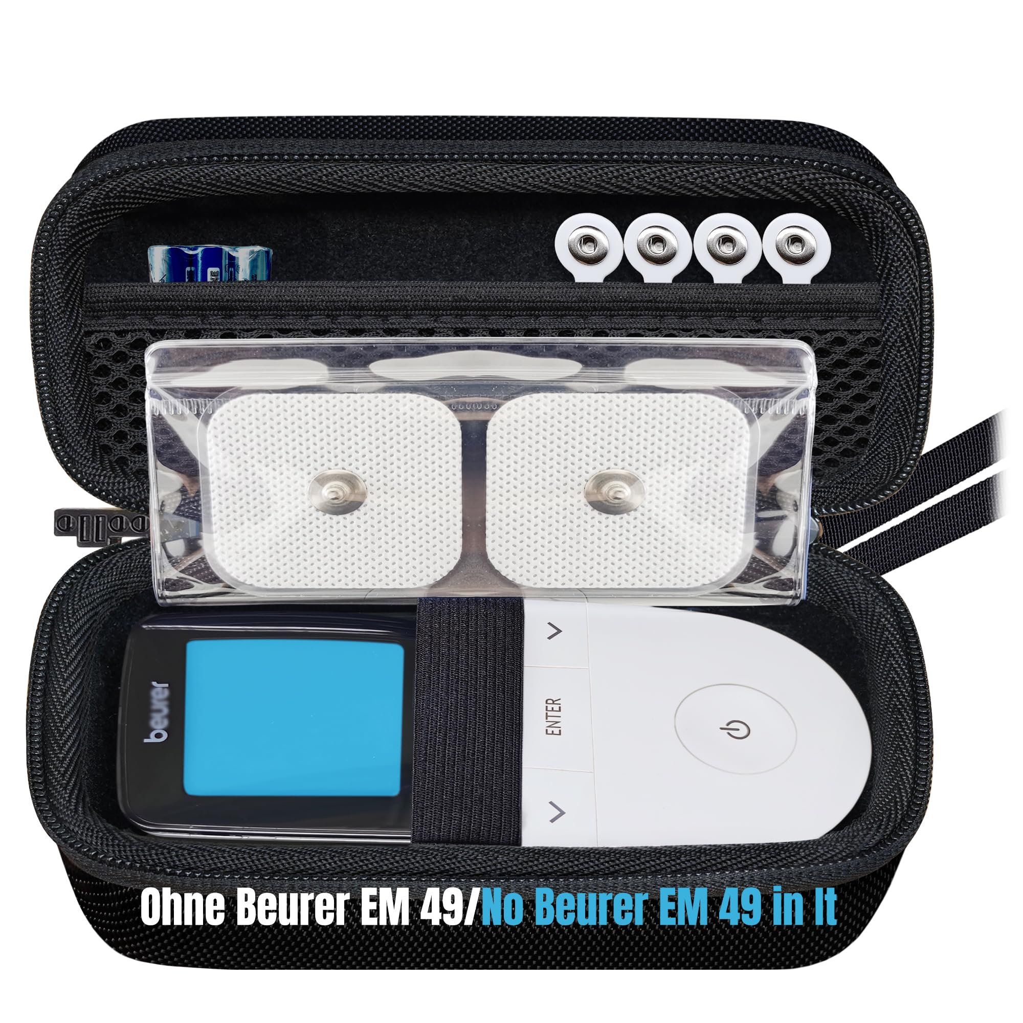 Case Compatible with Beurer EM 49/Beurer EM 59 Heat Digital TENS/EMS Portable Hard Travel Case Cover for Beurer EM 49-image-40