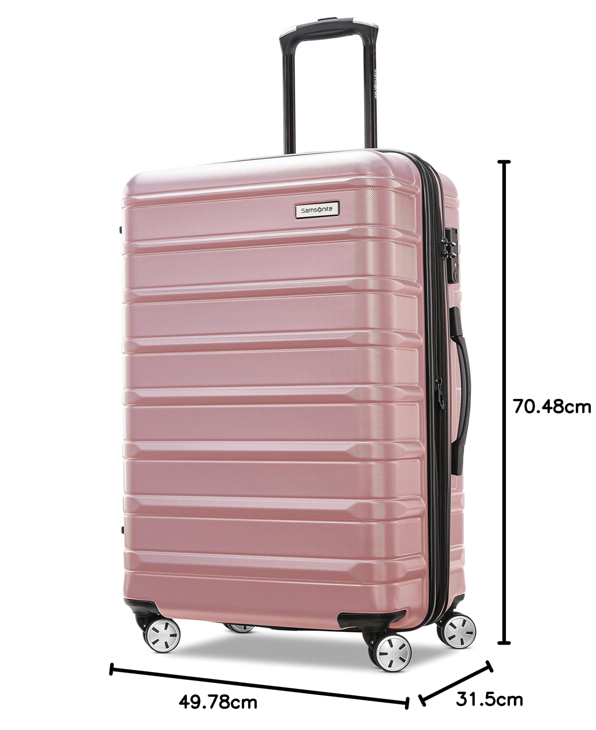 Samsonite Omni 2, Valigia rigida espandibile con ruote girevoli, in policarbonato