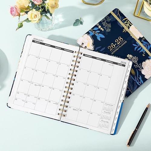 Miniatura 7 de Agenda mensual 2024-2027, julio 2024 a junio 2027, planificador mensual de 3 años 2024-2027, planificador mensual académico, 6.3 x 8.4 pulgadas,