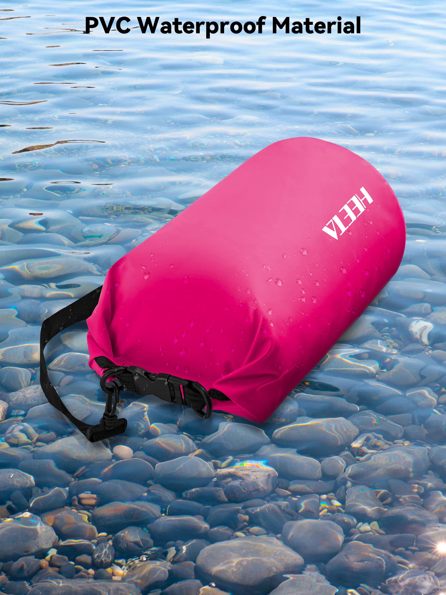 HEETA Waterproof Dry Bag for Women Men (Updated Version), 5L/10L/20L