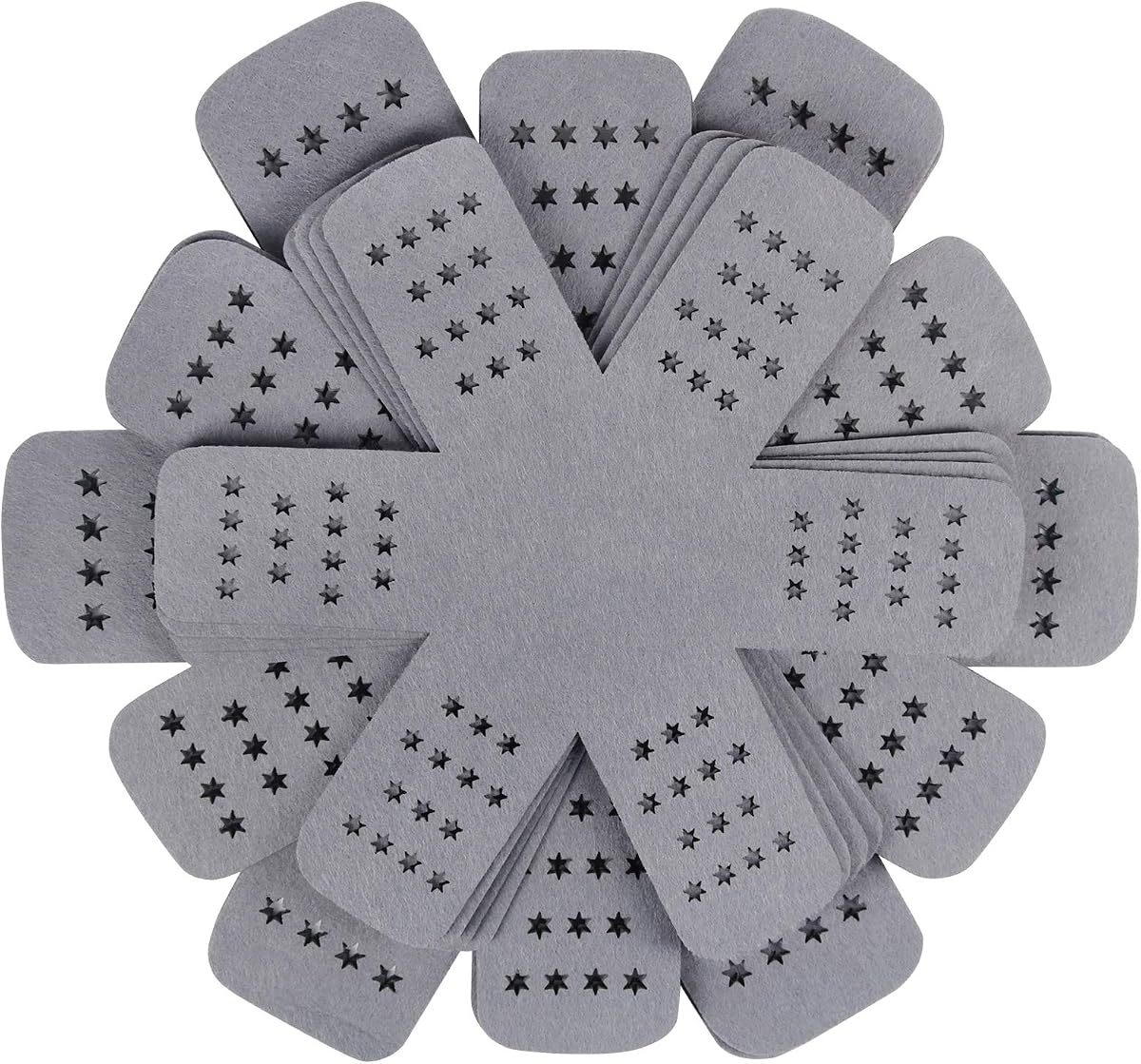 BYKITCHEN Pan Pot Protectors for Stacking,12pcs & 3 Sizes, Separator Pads | Felt Cookware Dividers with Stars Protect Pans, Pots, Bowls and Dishes From Scratches and Chipping When Stacked or Stored