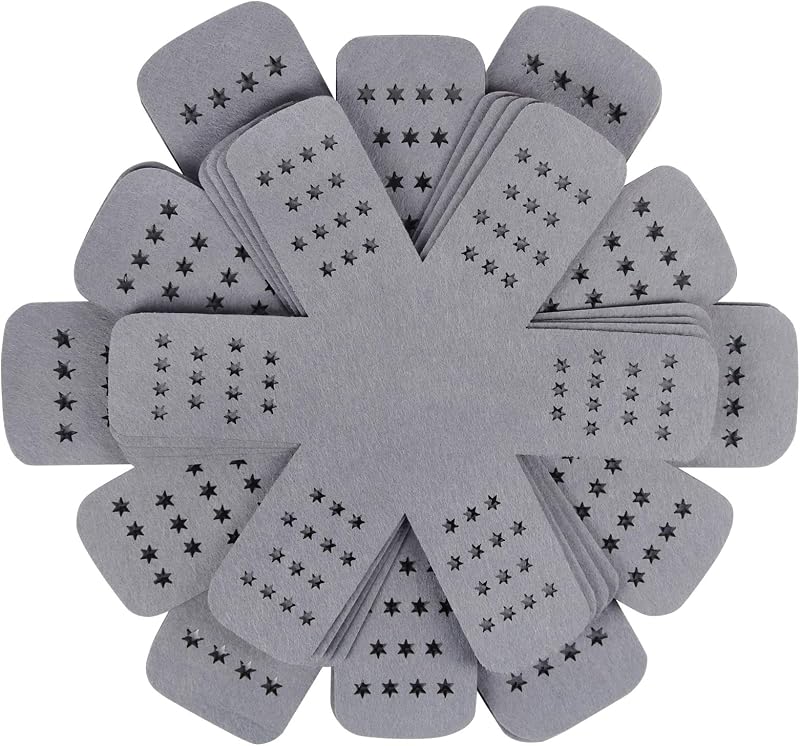 BYKITCHEN Pan Pot Protectors for Stacking,12pcs & 3 Sizes, Separator Pads | Felt Cookware Dividers with Stars Protect Pans, Pots, Bowls and Dishes From Scratches and Chipping When Stacked or Stored