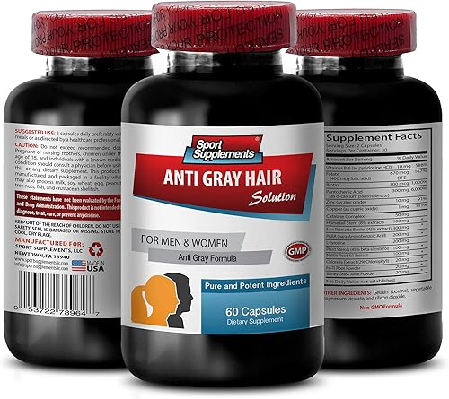 Saw Palmetto Capsules - Anti Gray Hair - Anti Gray Hair Supplements for Women 1 Bottle - 60 Capsules