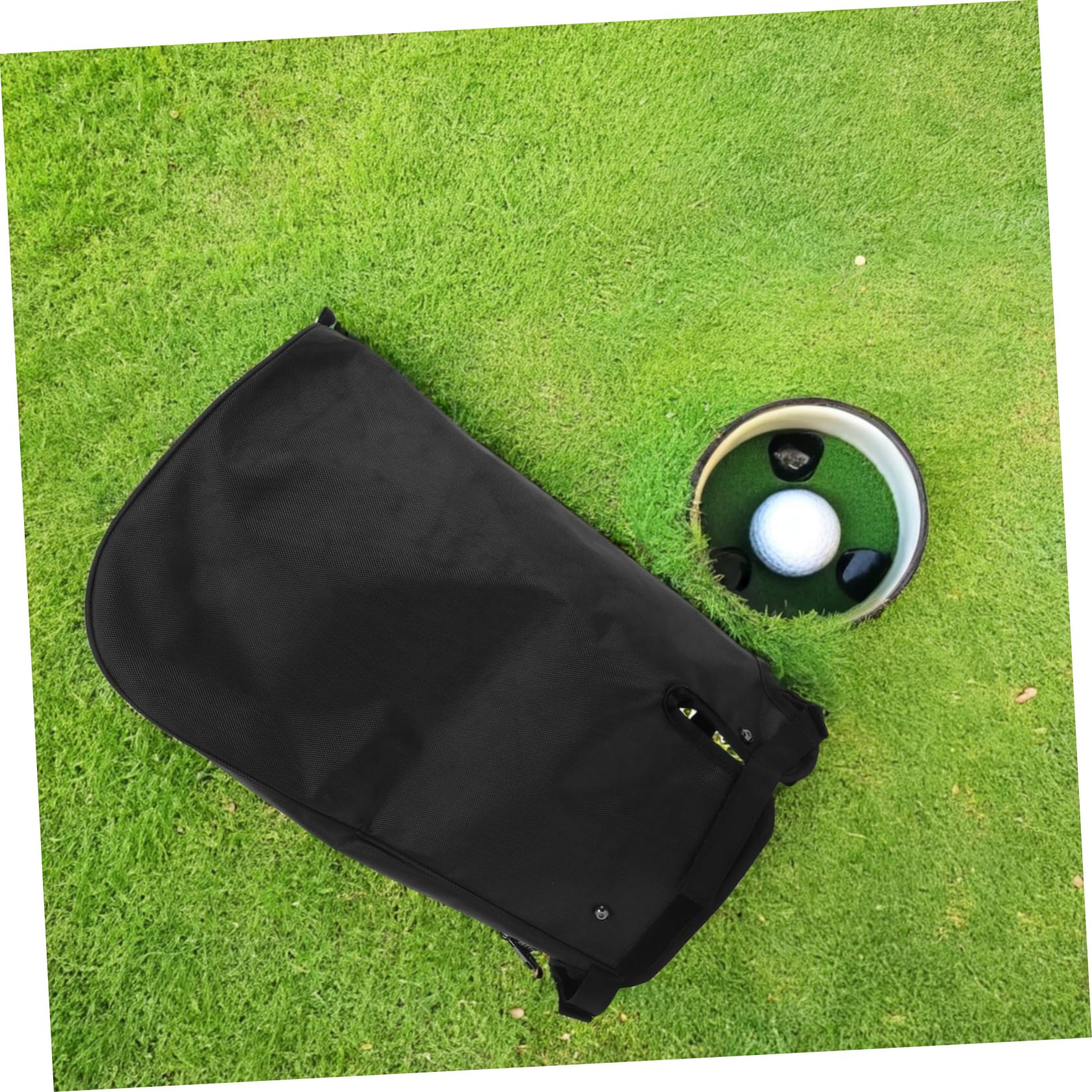 UKCOCO Copertura Antipioggia per Sacca da Golf, Leggera, in Poliestere Nero, Pratica da Portare per Golf All'aperto | Golf Bag e Bastoni, Leggero e Multifunzione, Uso Outdoor per Appassionati