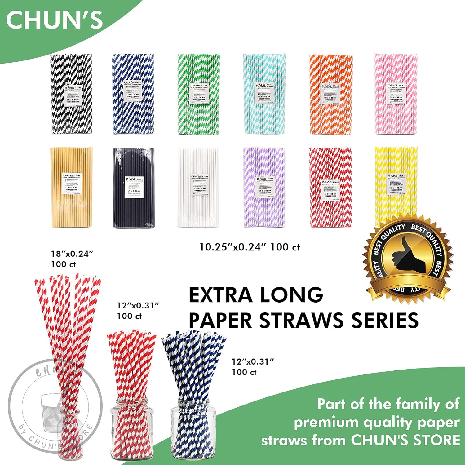 Black Paper Straws, Solid black/250 Bulk, Biodegradable Paper Drinking Straws for Cocktail, Drinks, Bars and Restaurant, 7.75"x0.24"