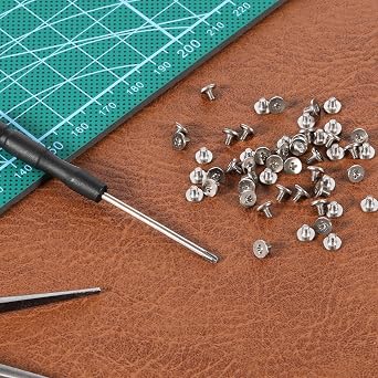 50 PCS M.2 Ssd Mounting Screws Kit, Pcie Nvme M2 X 3 Mm Replacement Phillips Flat Head Screw M.2 Ssd Mountings Screws with Screwdriver, M2 2280ssd Screw Kit for Laptop Nvme Ssd-Mounting, Black Silver
