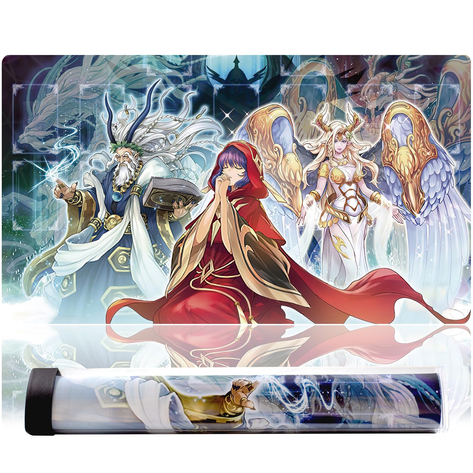 sabermaster ygo Voiceless Voice playmat Card Rubber Mat Duel Mat Gaming  Competition Pad Mat Card Binder Deck 23.6x13.7in (Zones,) : Amazon.in:  Computers & Accessories