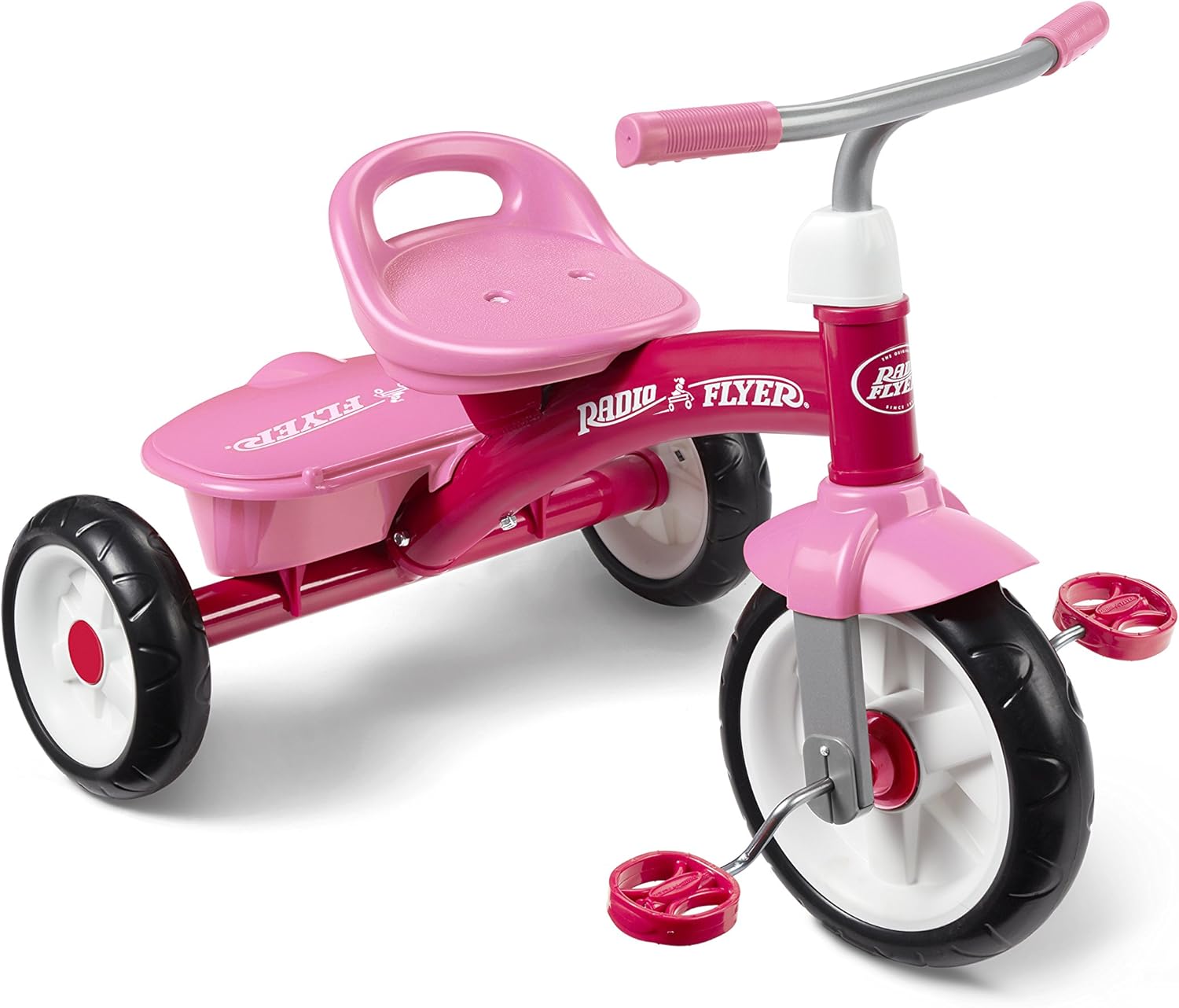 Radio Flyer Pink Rider Trike, Outdoor Toddler Tricycle, Tricycle for