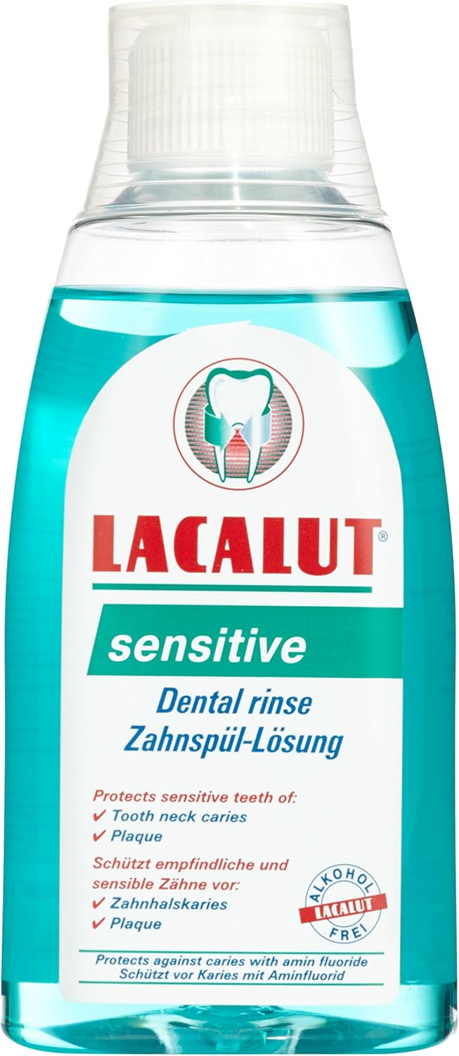 Lacalut Sensitiv - Enjuague bucal (300 ml, 4 unidades de 300 ml)