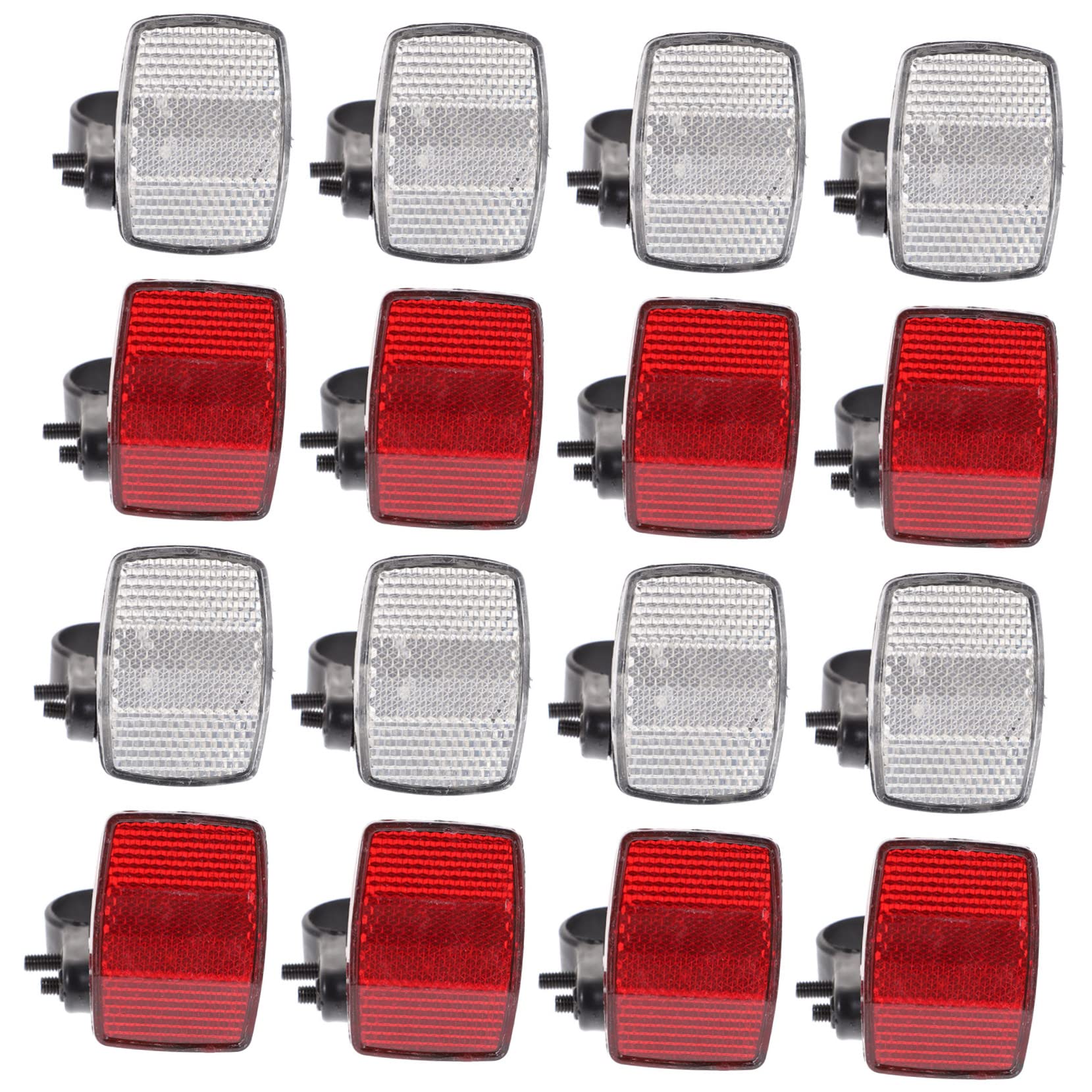 MUSISALY 1set Reflective Bike Light Front Rear Reflectors for Enhanced Night Visibility Easy Installation Safety Accessories for Cycling for Biking