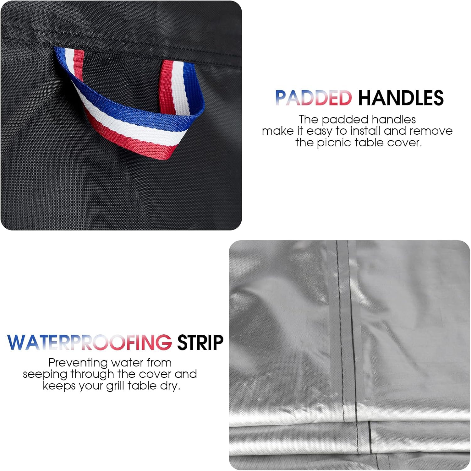 Grill Cover Compatible with Large Big Green Egg, 72 Inch Waterproof Outdoor Big Egg BBQ Grill Cover - 72" L x 36" W x 32" H