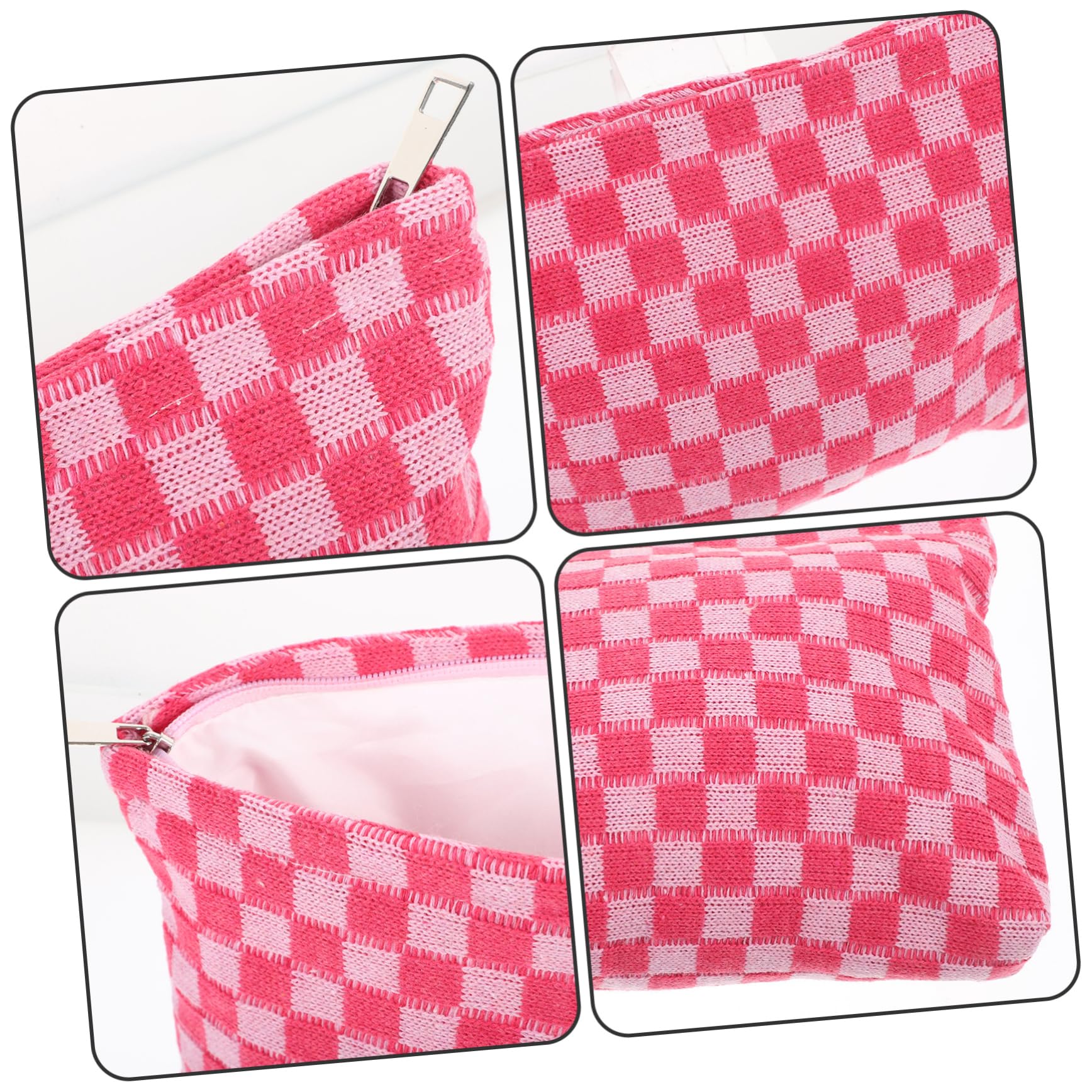 PACKOVE 3pezzi Borsa Da Viaggio Per Trucco Maglia Pochette Cosmetici Portatile Con Chiusura Zip Design Elegante Per Donne e Ragazze Perfetta Per Uscite e Conservazione Di Cosmetici