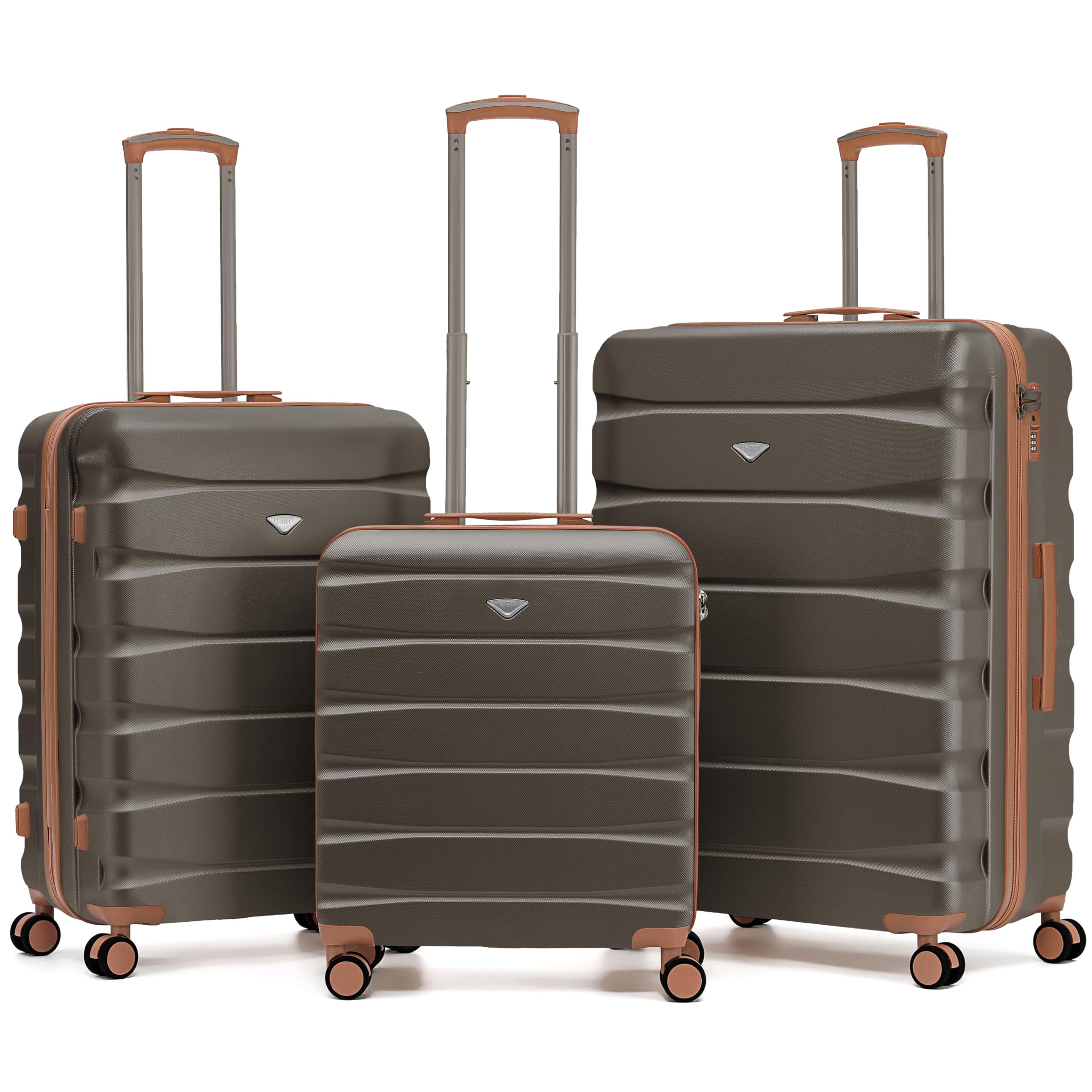 Flight Knight Underseat Cabin Suitcase 45x36x20cm | Free Hand Luggage for EasyJet & Wizz Air | Lightweight ABS Hard Shell with 8 Silent-Glide Spinner Wheels | Max Space Travel Bag — view 21
