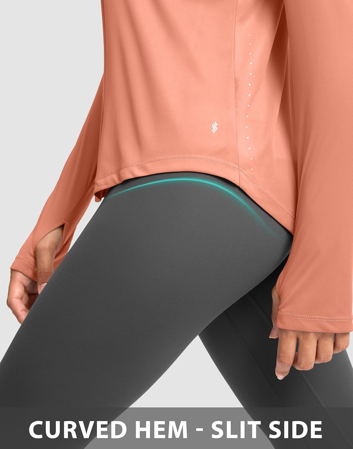 Soothfeel Lightweight Long Sleeve Workout Tops for Women Gym Running Athletic UPF 50+ Sun Shirts Tees Moisture Wicking - Image 4