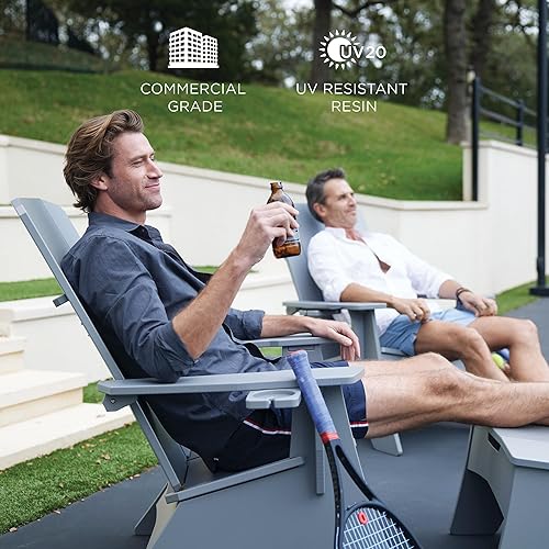 Miniatura 7 de Ledge Lounger - Mainstay Ultimate Adirondack - Sillas Adirondack de resina para patio, estables a los rayos UV y resistentes a la intemperie -