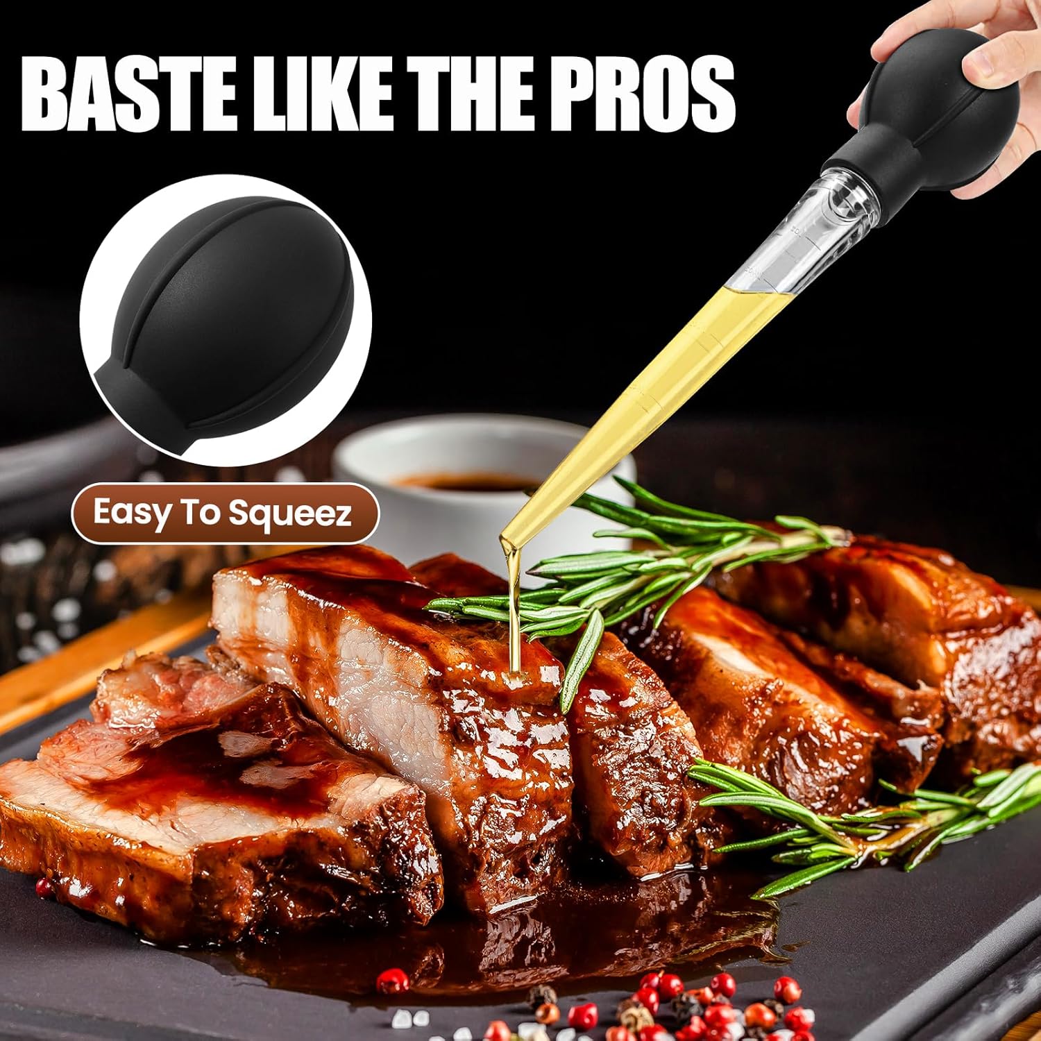 Imagem frontal de um prato com fundo escuro que contrasta com os elementos. Imagem frontal de um prato com fundo escuro que contrasta com os elementos.