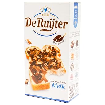 De Ruijter Milk Chocolate Flakes / Chocoladvlokken Melk, 300g