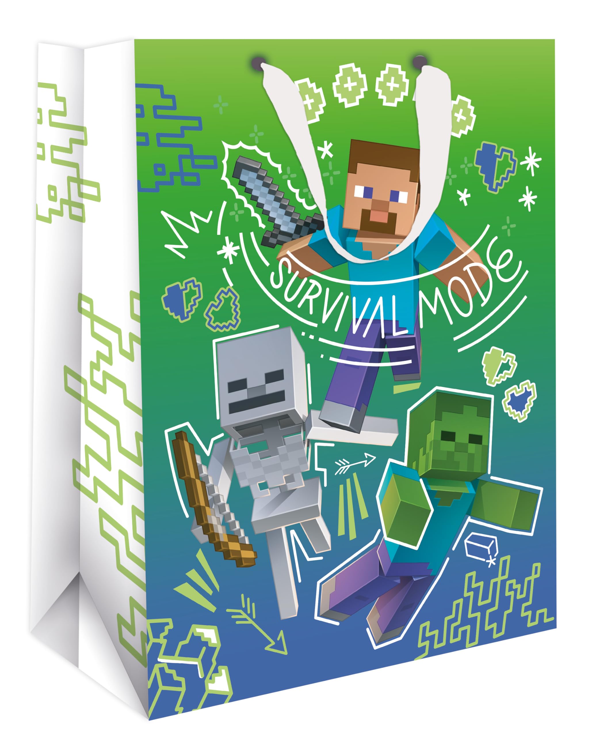 Minecraft Gift Bag multipack of 5 Gift bags/Party bags Minecraft themed ideal for parties & kids birthdays