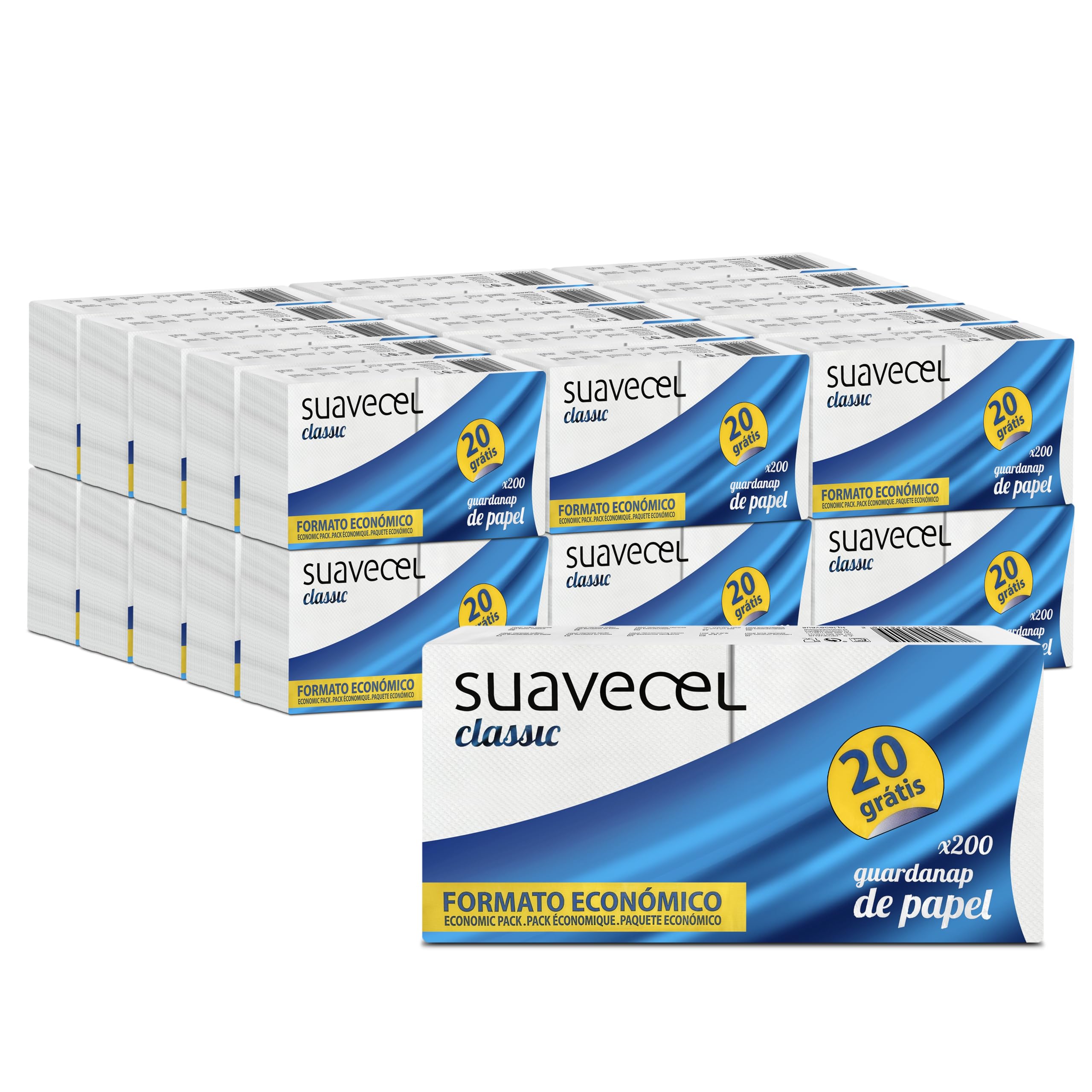 Servilletas de Papel 30x30 cm | 6000 unidades, 30 paquetes | Servilletas Papel 100% Celulosa Virgen 36 g/m²