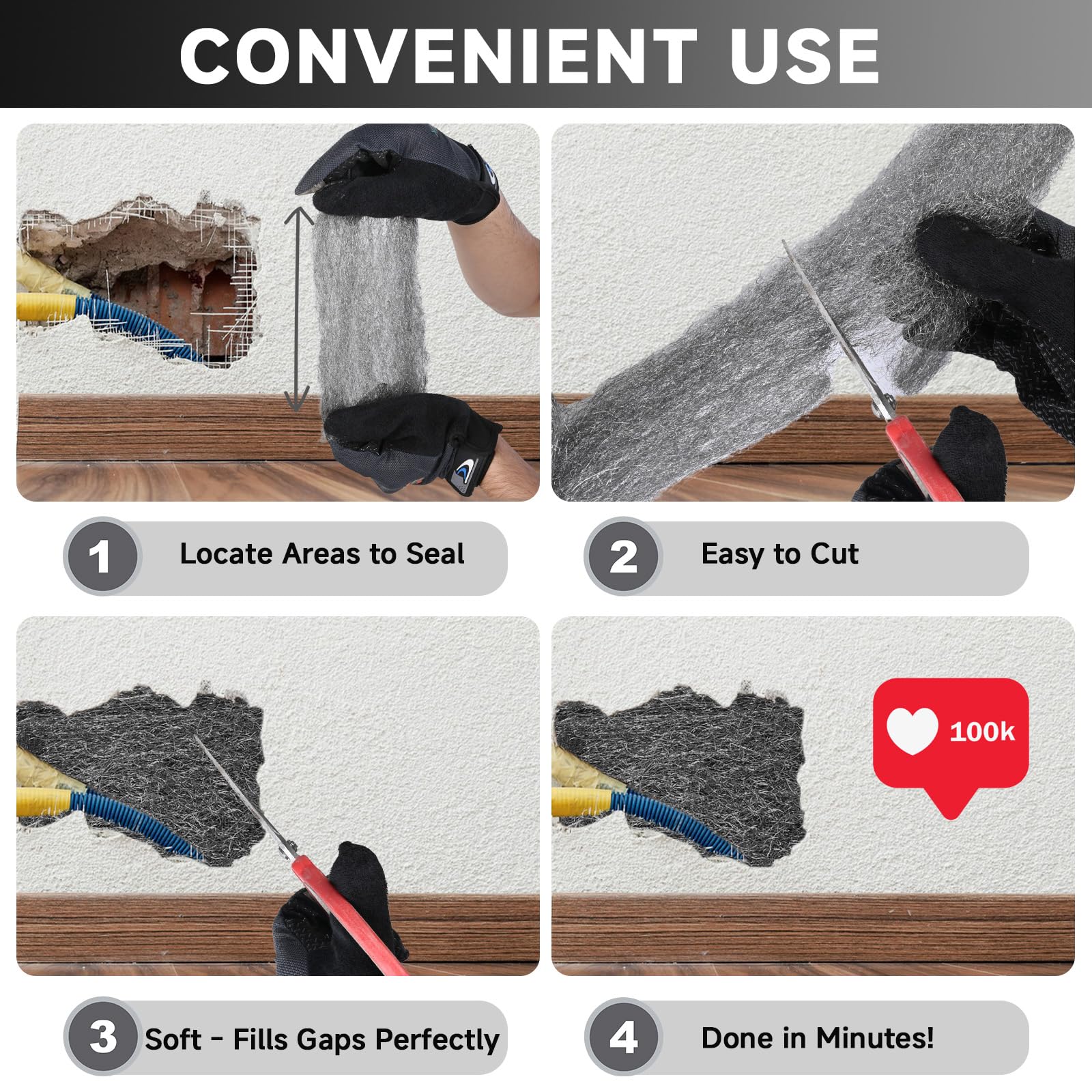 Steel Wool Mice Control - Block Entry Points -7